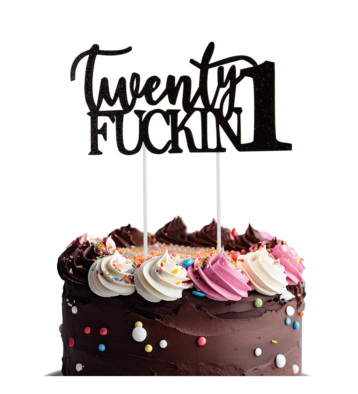 21st Birthday Decorations 21st Birthday Decorations for Her 21st Birthday Cake Topper Decoration Birthday Cake Decoration 21st Cake Toppers for Him 21st Birthday Cake Toppers for Him or Her Y02 - Buy Online on GoSupps.com