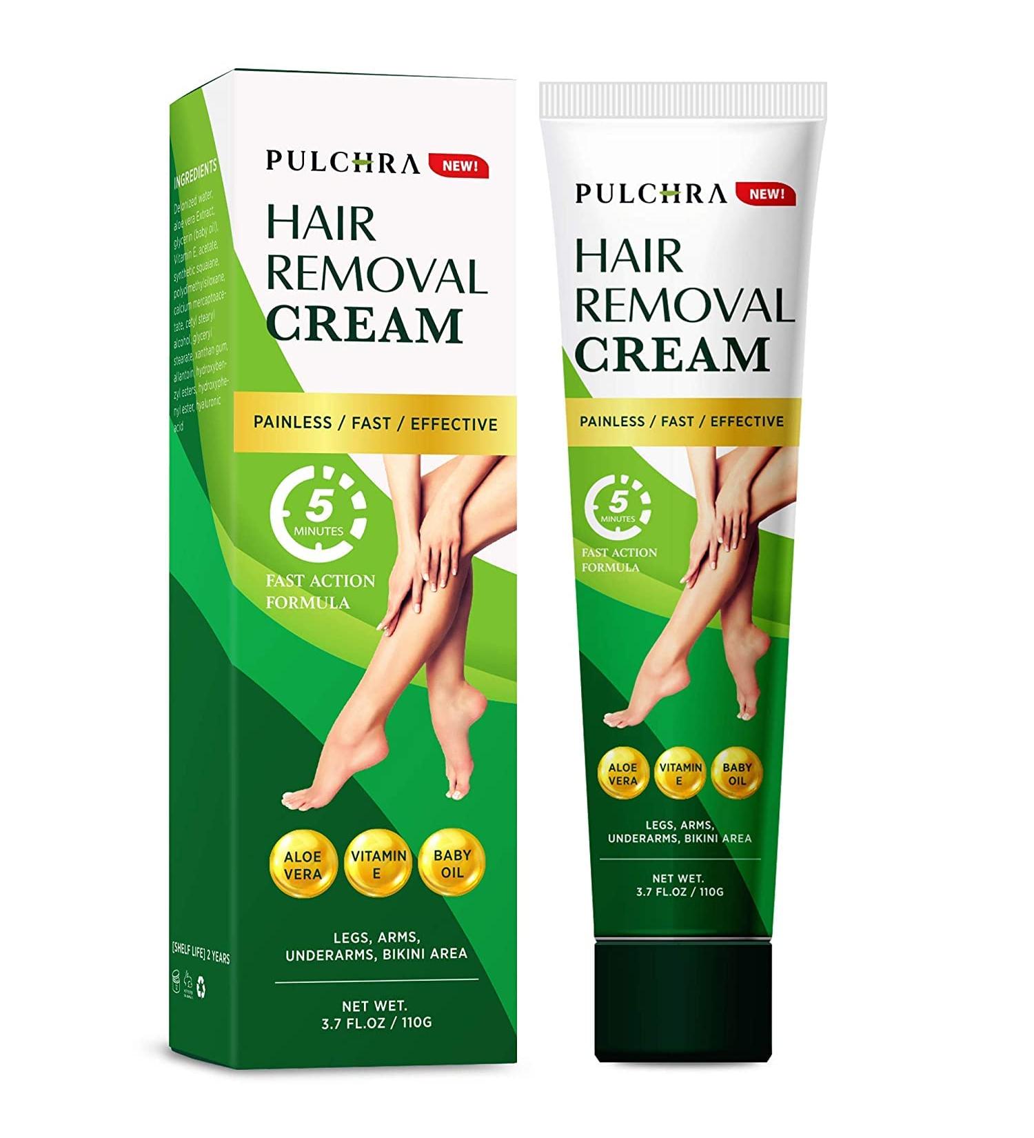 Premium Hair Removal Cream for Women and Men - Painless & Flawless Depilatory Cream for Legs, Pubic, and Bikini Area - Easy Application, Fast Acting Formula - Buy Online on GoSupps.com