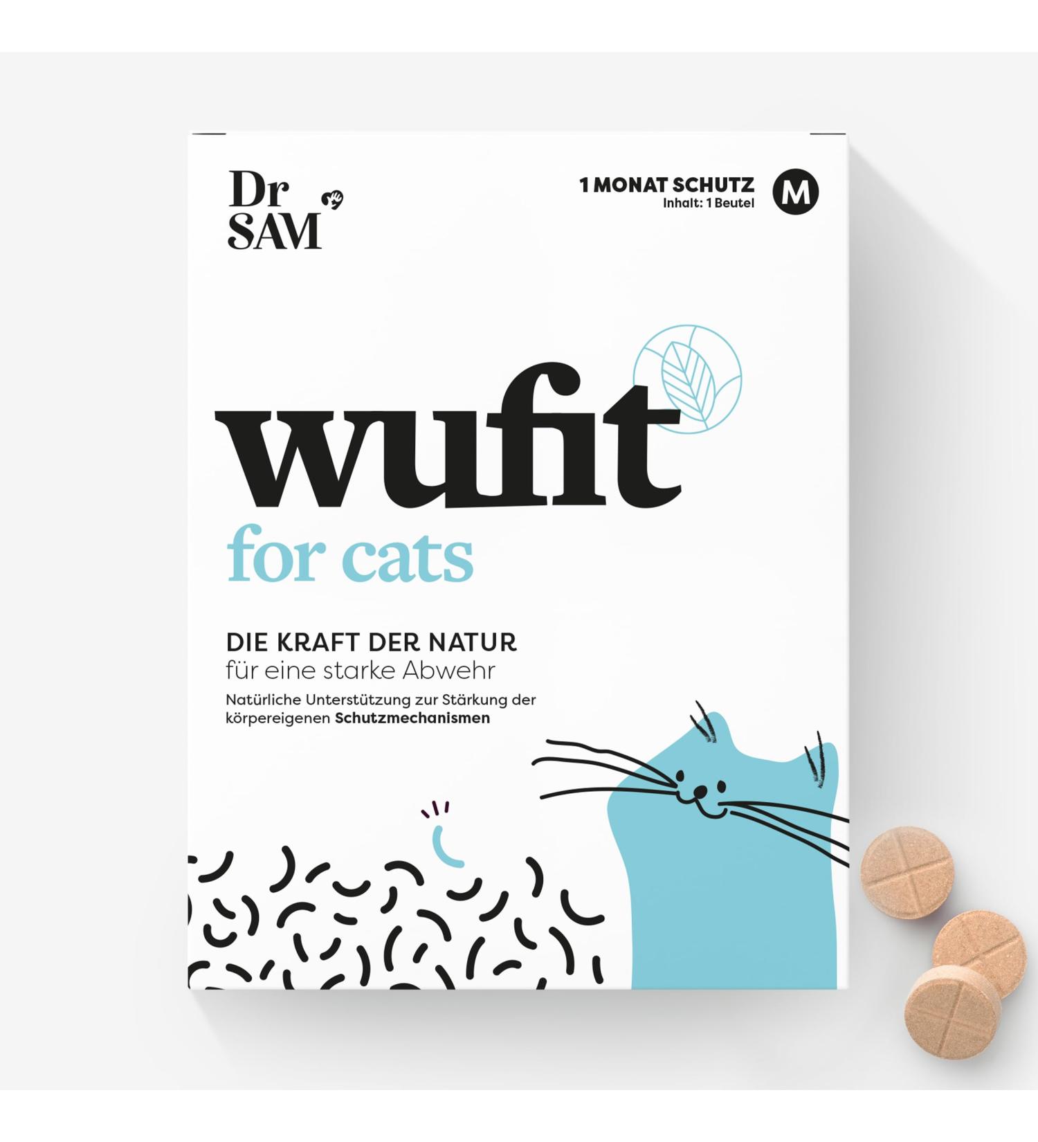 Dr. Sam Wurmkur Secondary Tablets for Cats Over 5kg - Support Natural Gastrointestinal Function After Worm Infestation - Buy Online on GoSupps.com