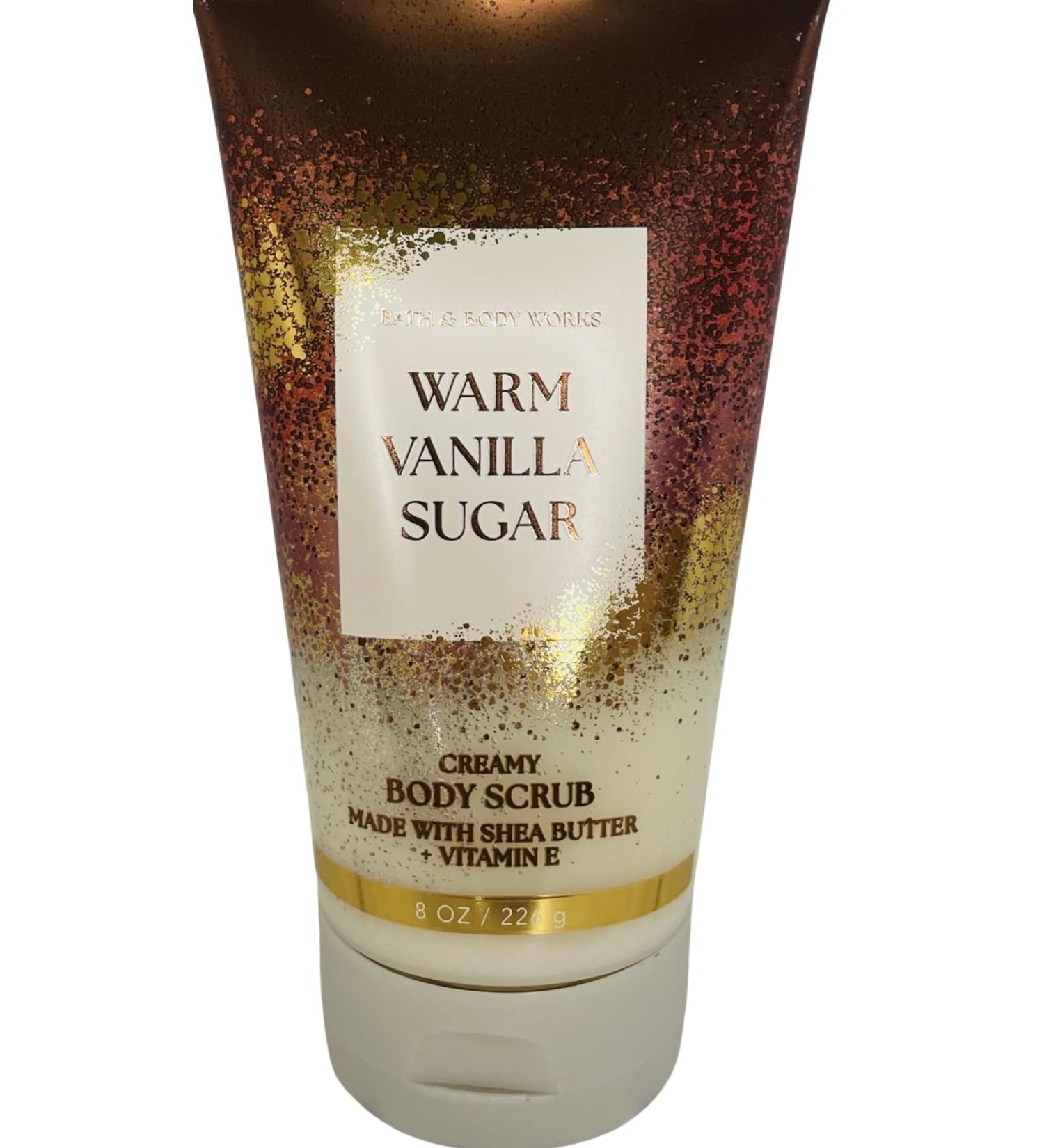 Bath and Body Works Women's Warm Vanilla Sugar Creamy Body Scrub 8 Ounces - Buy Online on GoSupps.com