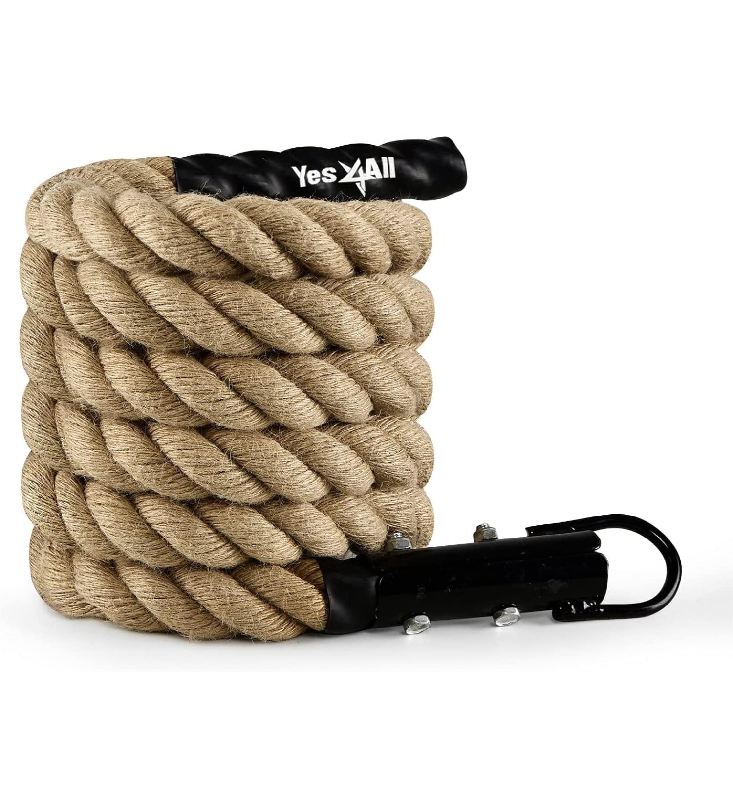 Yes4All Gym Climbing Rope for Fitness & Strength Training  Climbing Exercises & Home Workouts B.Climbing Rope 15ft - Buy Online on GoSupps.com