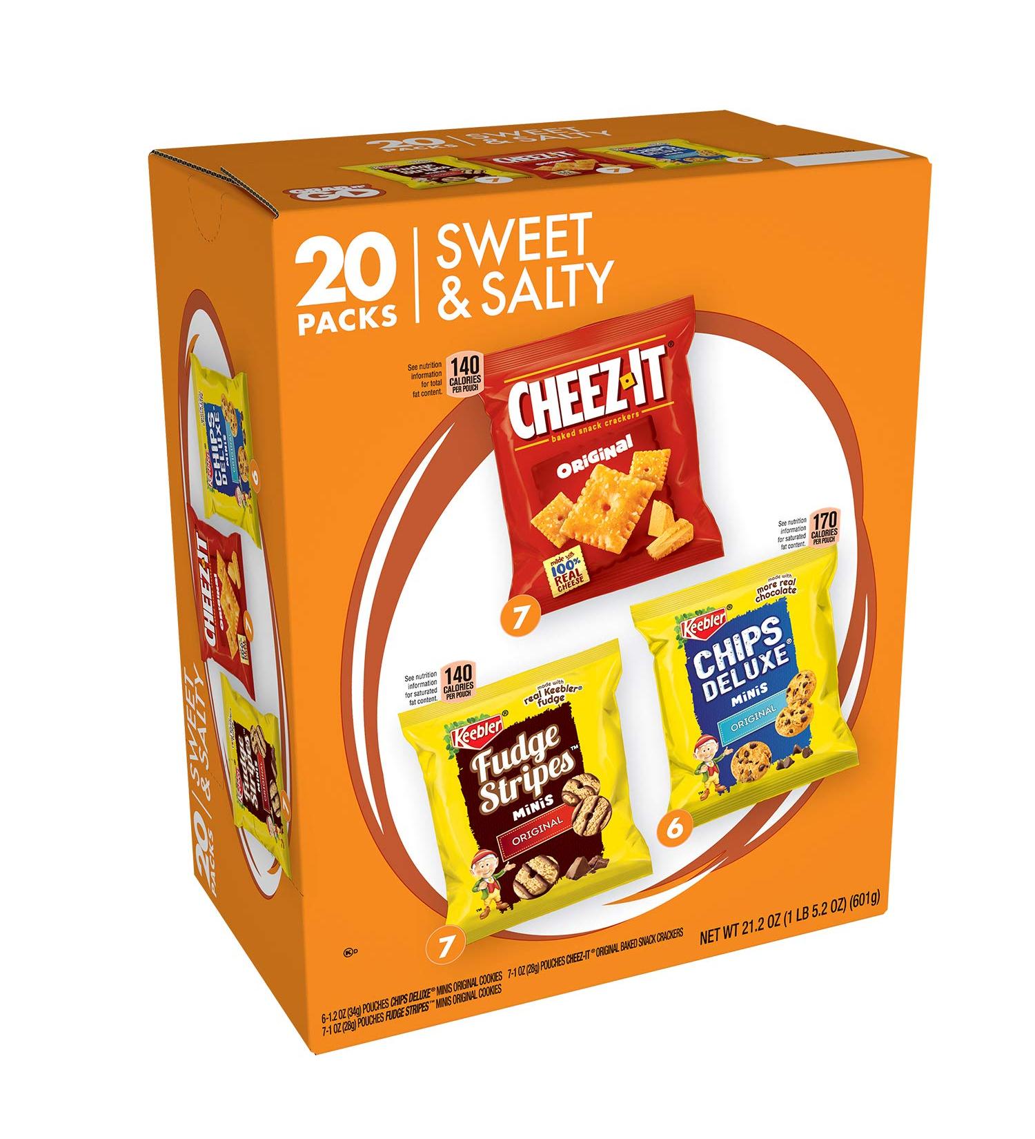 Keebler Sweet & Salty Cookies and Crackers Variety Pack 21.2 Ounce 20 Count - Buy Online on GoSupps.com