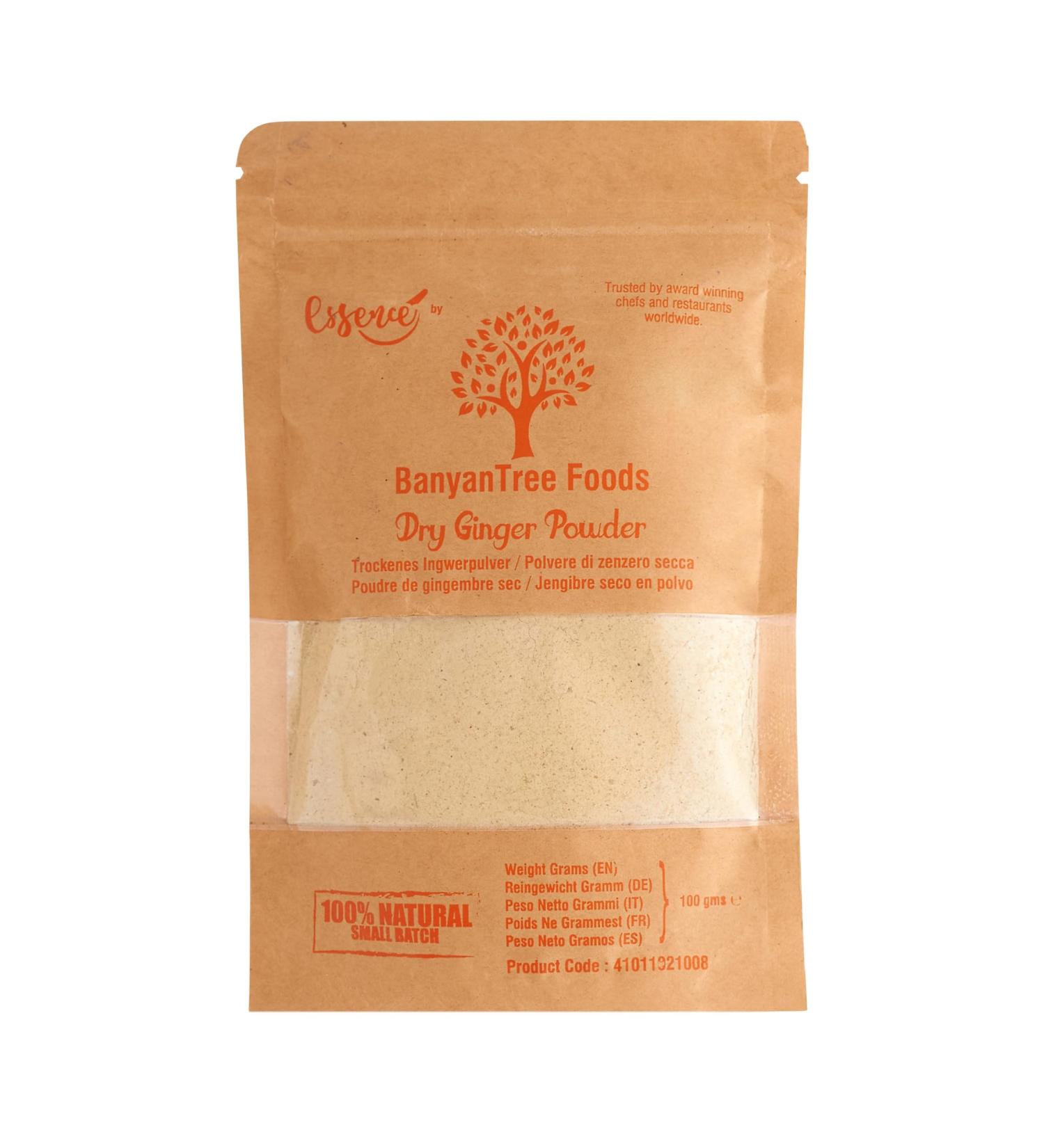 BanyanTree Foods Ginger Powder 100g All Natural Indian Origin | No Color | Vegan | Gluten Free
