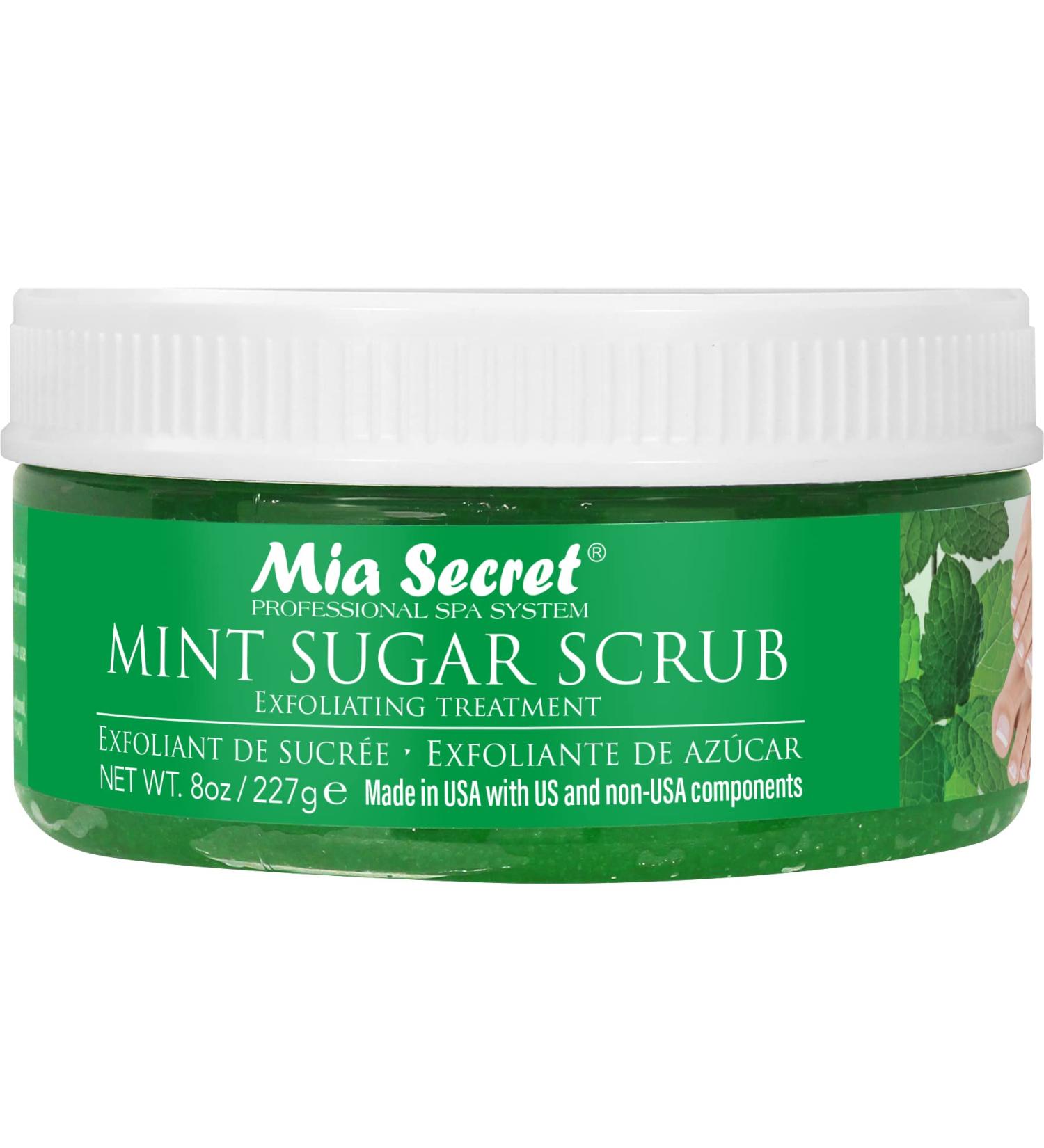 Mia Secret Mint Sugar Scrub for Spa (8 oz) 1 Ounce (Pack of 8)