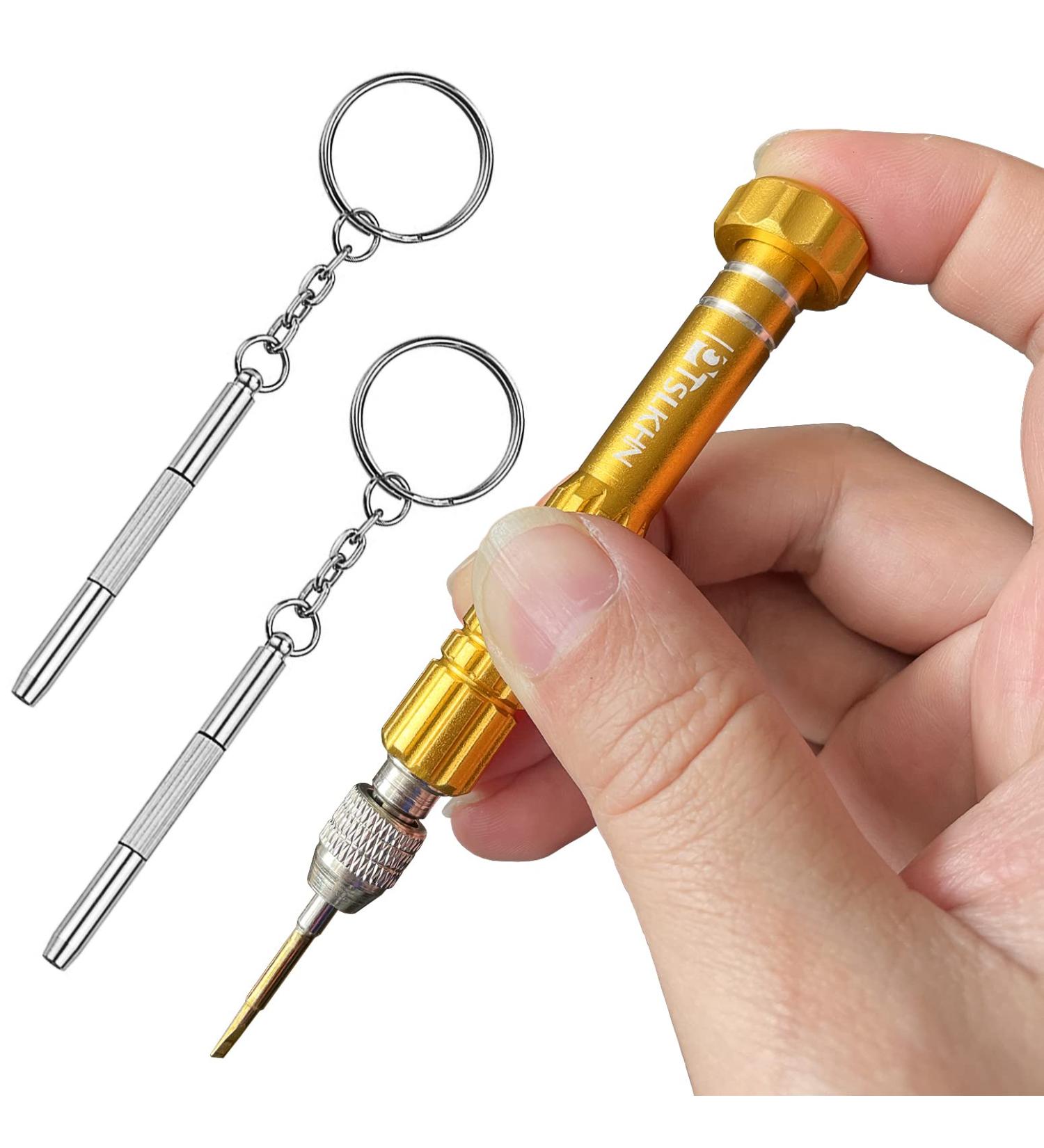 5-in-1 Eyeglass Repair Kit Screwdriver | S2 Steel | Multifunctional Tool for Eyeglasses, Sunglasses, Electronics | Aureate - Buy Online on GoSupps.com
