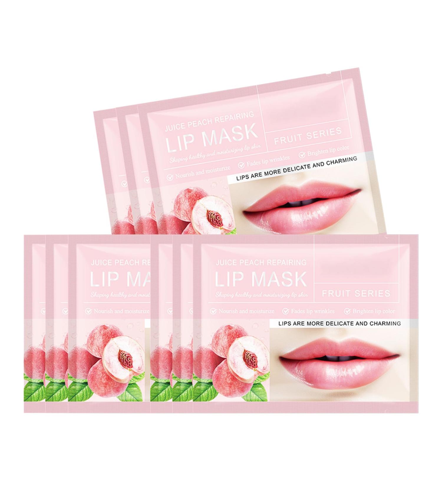 Felico Lip Mask 30PCS Collagen Care Gel Pads for Moisturizing Reducing Chapped Smoothing Fine Lines Remove Dead Skin Moisture Essence Make Your Dry Lips Attractive Sexy Peach - Buy Online on GoSupps.com