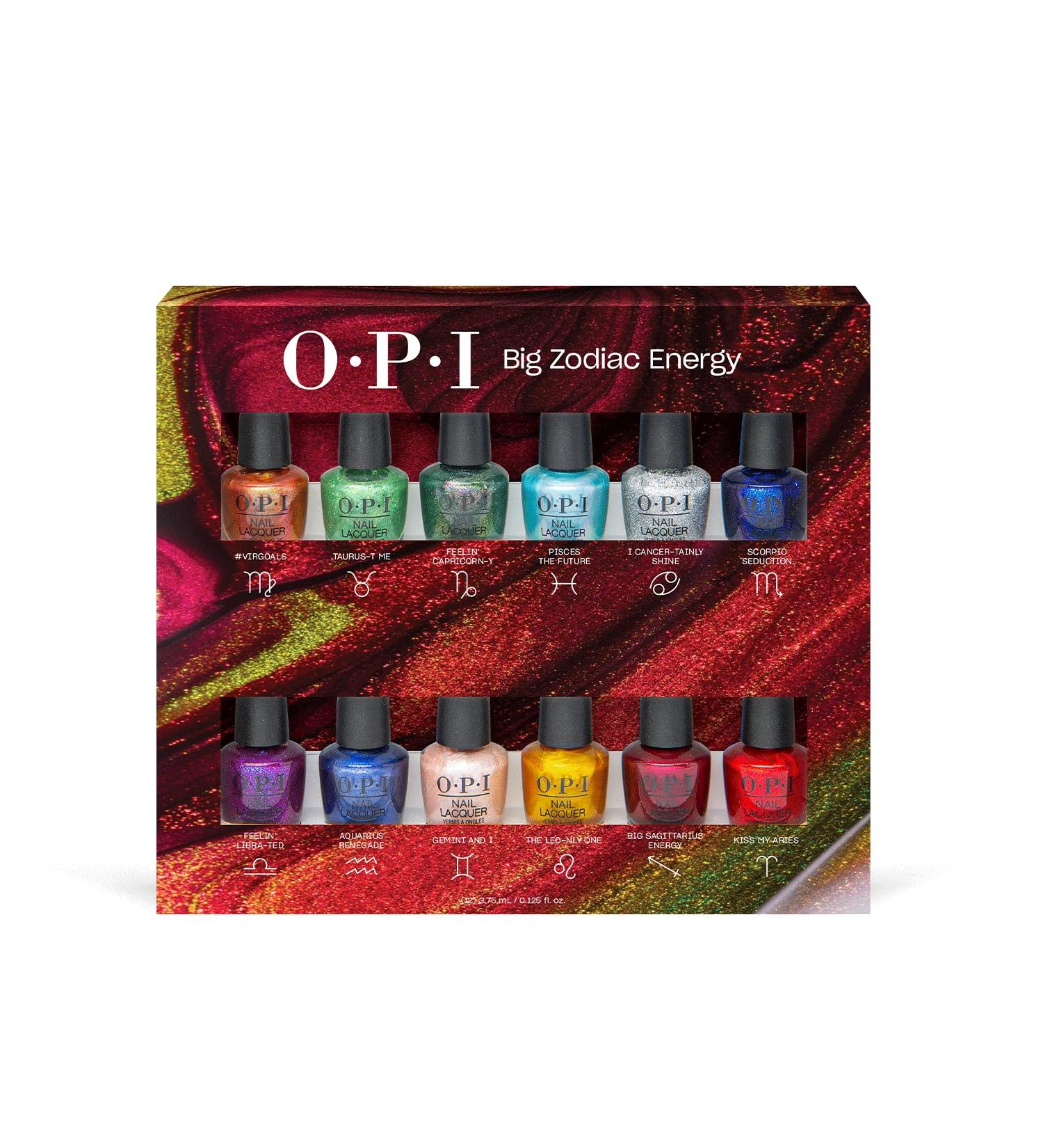 OPI Classic Nail Polish Long-Lasting Luxury Nail Varnish Original High-Performance Big Zodiac Energy Collection Manicure Set 12x 3.75ml - Buy Online on GoSupps.com