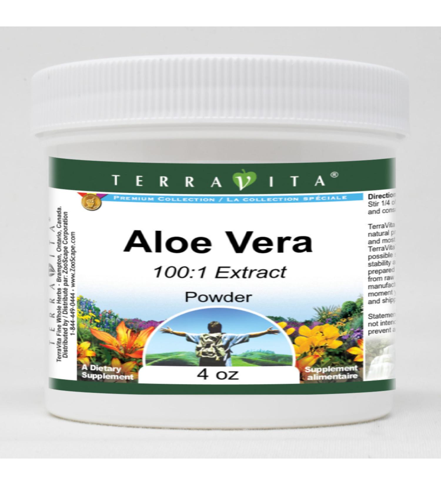 Aloe Vera 100:1 Powder (4 oz ZIN: 518924) - Buy Online on GoSupps.com
