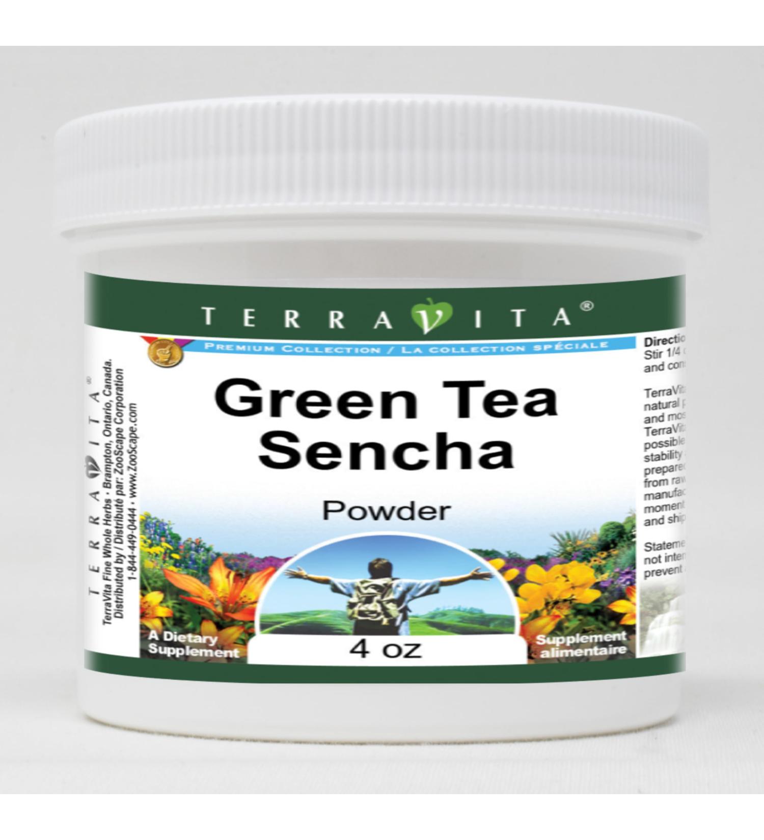 Green Tea Sencha Powder (4 oz ZIN: 511322) - Buy Online on GoSupps.com