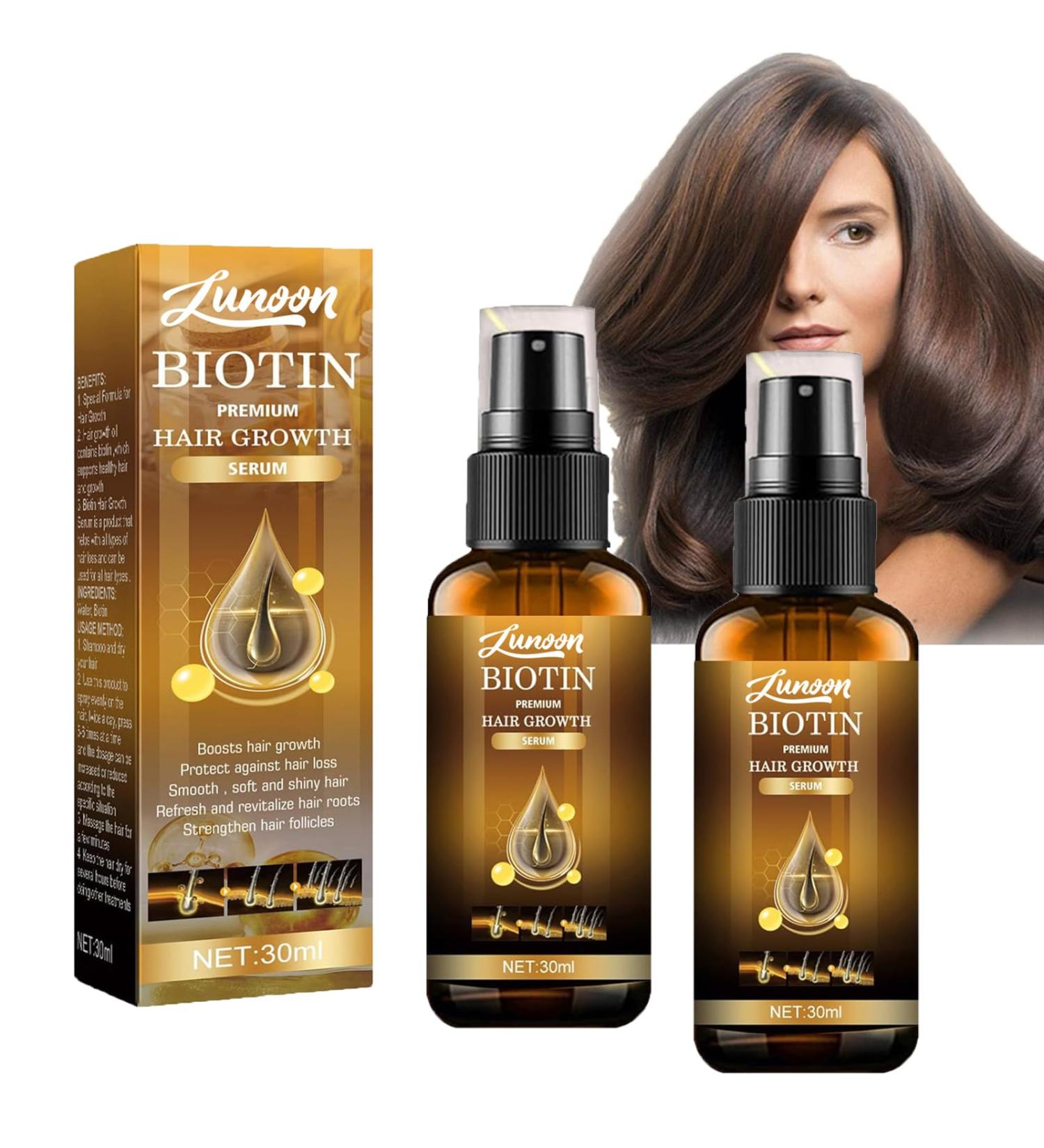 KiJalyelu Biotin Fast-growing Hair Essential Oil Biotin Roll-On Oil for Hair Loss Thin Hair Nourishing & Hydrating Anti Hair Growth Serum Fuller and Faster Growing Hair - 30ml - Buy Online on GoSupps.com