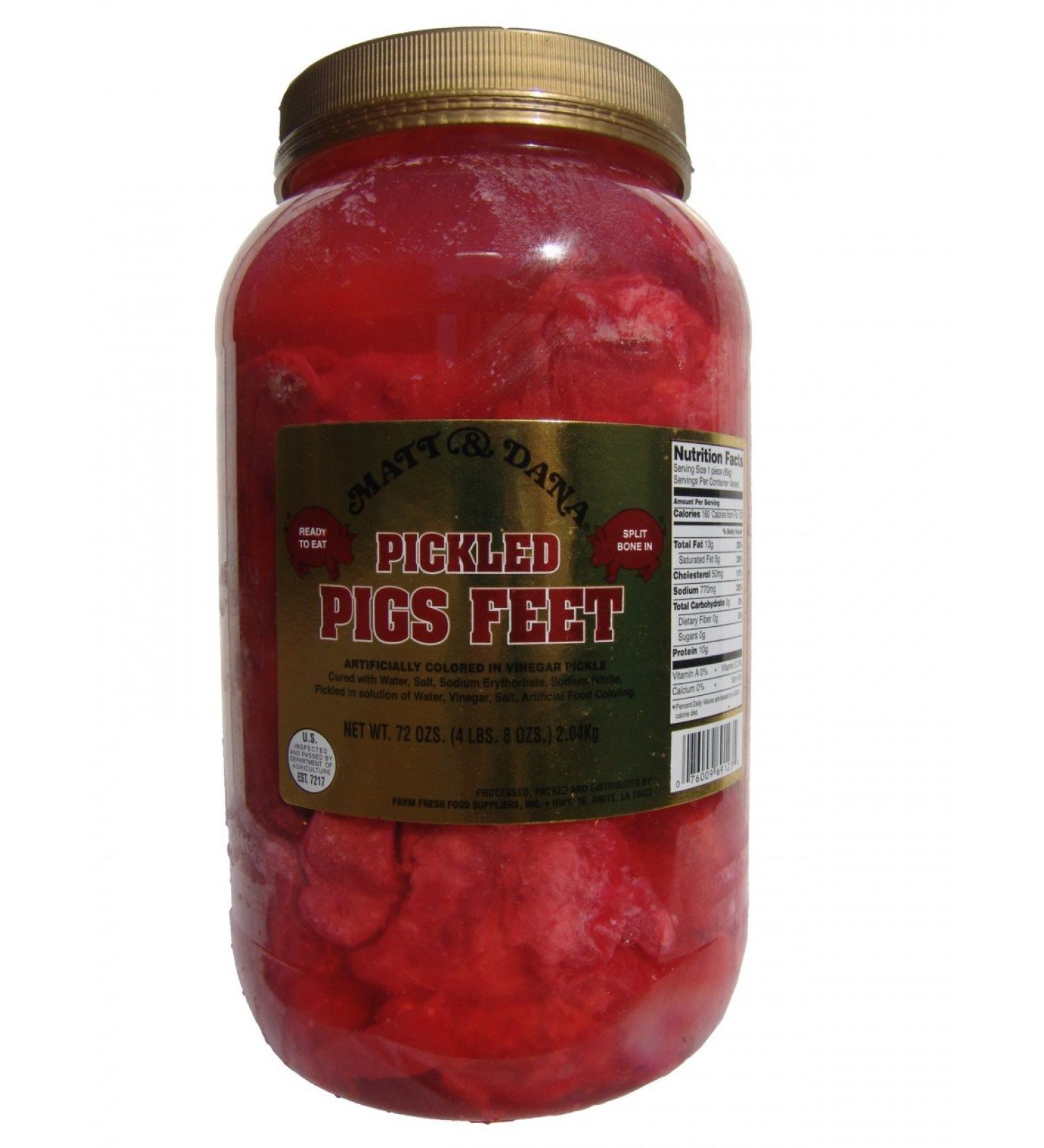 Matt & Dana Pickled Pig's Feet - Gallon