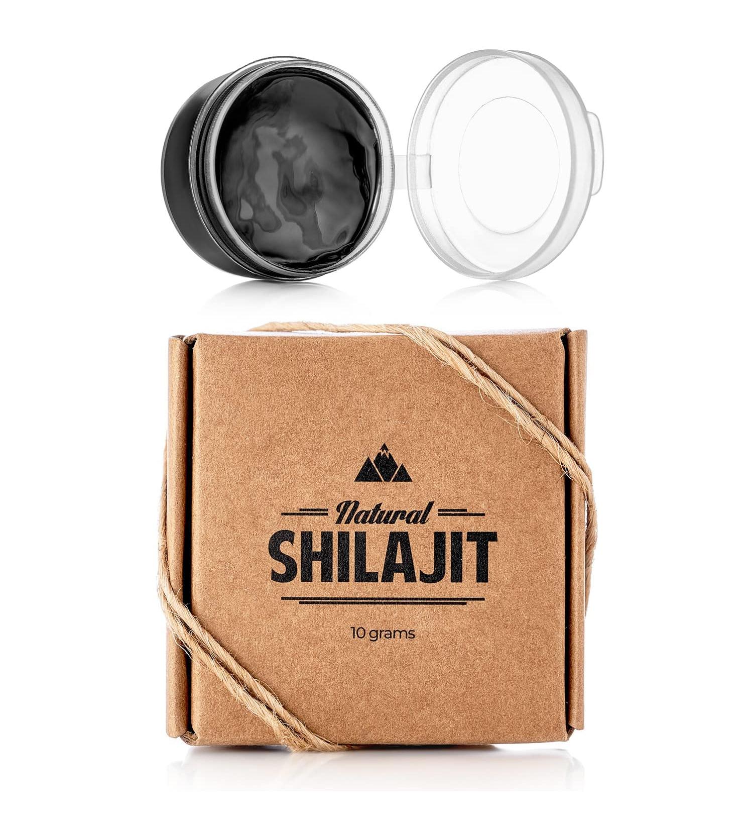 Organic Shilajit Resin 10g - Energy & Focus Booster with Fulvic Acid | Trace Minerals Complex for Vitality | 100% Pure Plant-Based Nutrients - 0.35oz - Buy Online on GoSupps.com