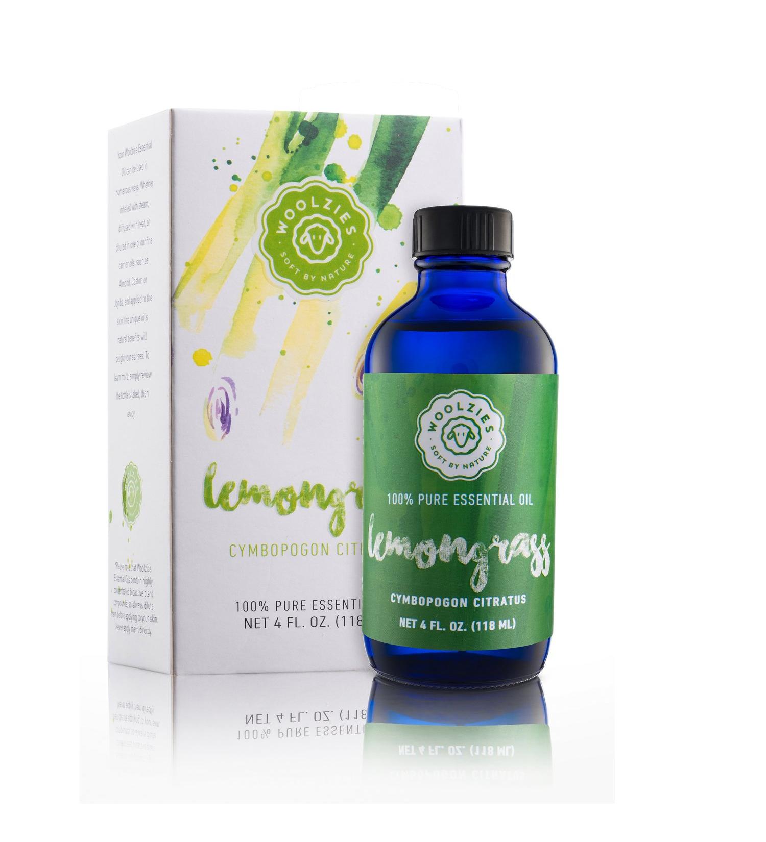 Woolzies 100% Pure Lemongrass Essential Oil | Therapeutic Grade Aromatherapy | Uplifting & Refreshing | 4 Fl Oz - Shop Internationally - Buy Online on GoSupps.com