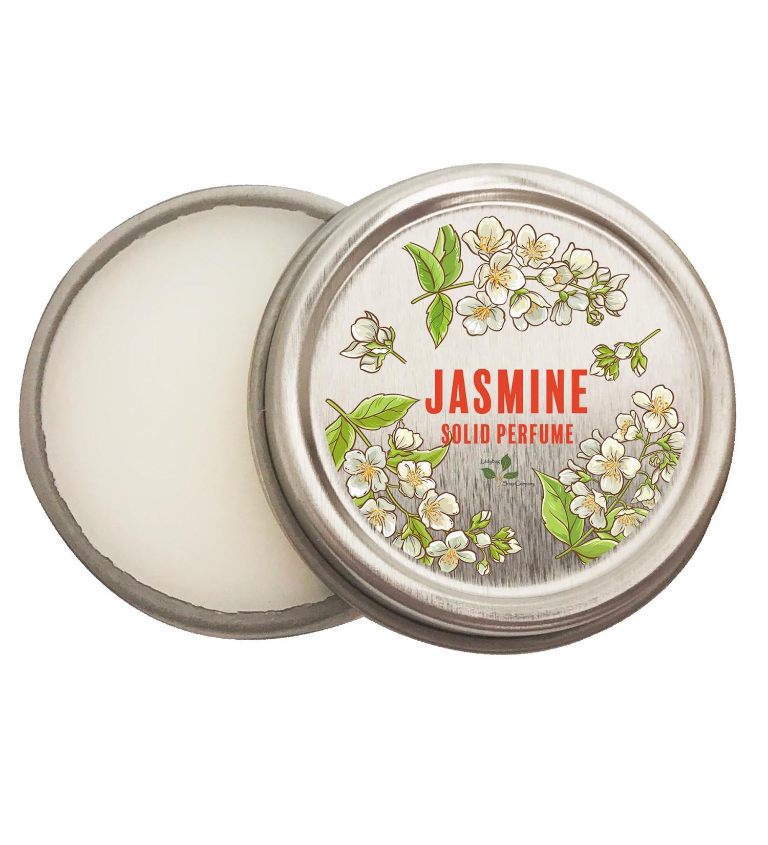 Jasmine Natural Solid Perfume (Jasmine 0.25 oz tin jar) - Buy Online on GoSupps.com