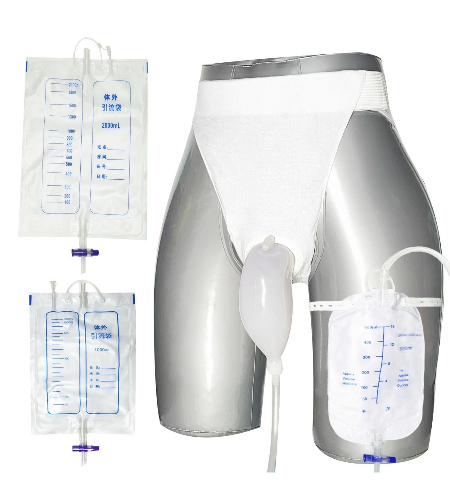 Reusable Urine Leg Bags for Men - 1000ml & 2000ml Catheter Bags | Incontinence Relief & Drainage Collection System - Buy Online on GoSupps.com