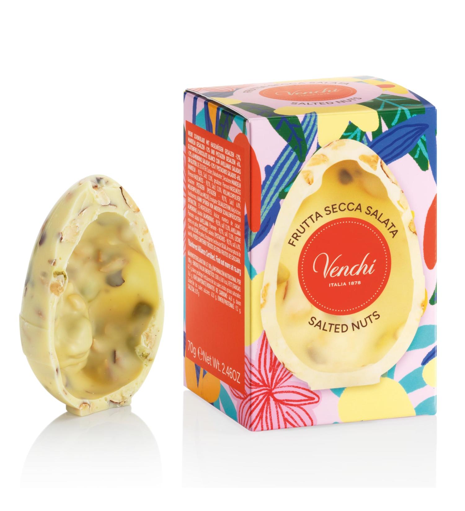 Venchi - uf Mignon au Chocolat Blanc Sal 70 Gr avec Pistaches Amandes et "Noisettes du Pi mont" Sans Gluten Collection de P ques Venchi Id e Cadeau - Buy Online on GoSupps.com