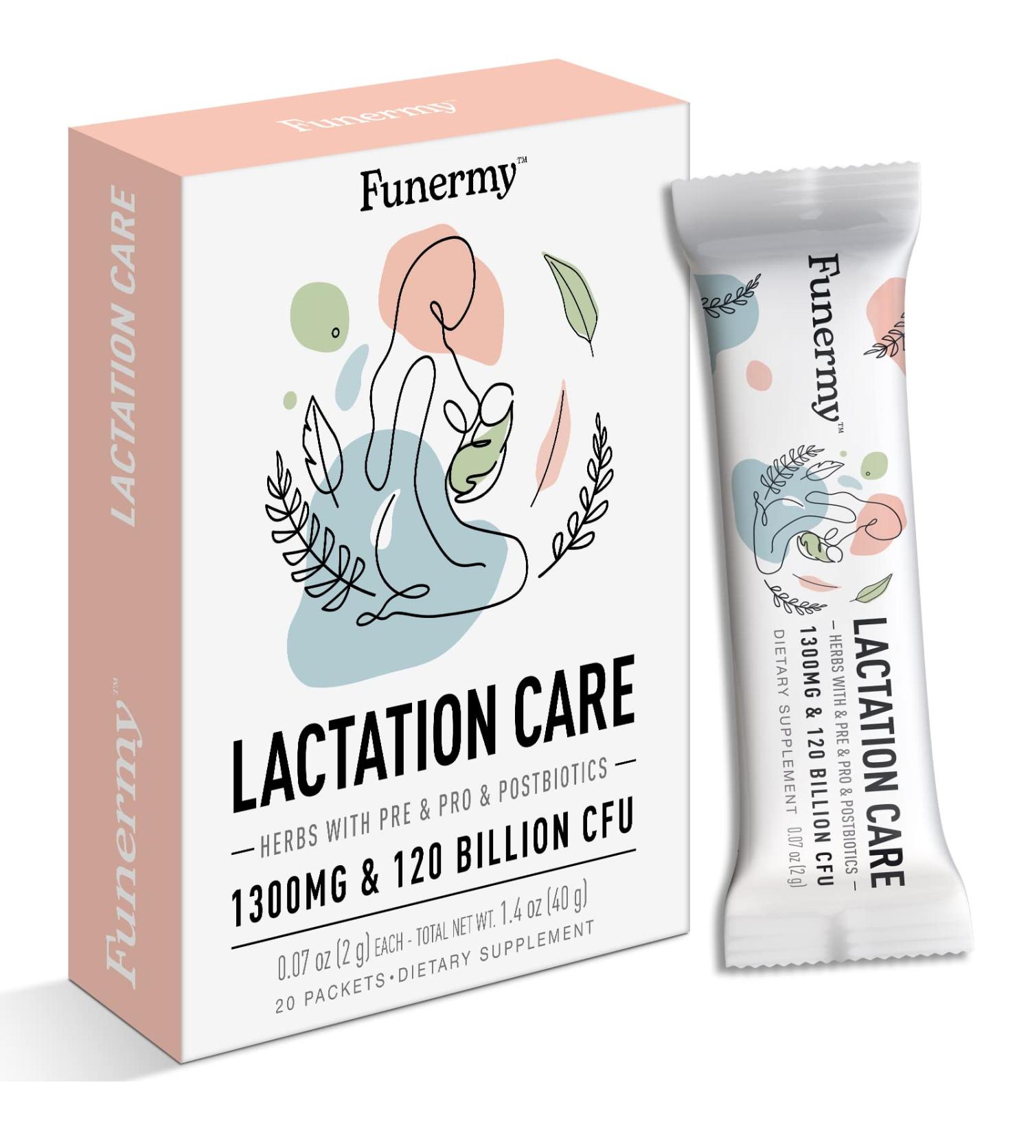 Funermy Postnatal Probiotics - Lactation Support for Breastfeeding Moms | Postpartum Vitamins for Gut Health | 20 Packets (Pack of 1) - Buy Online on GoSupps.com
