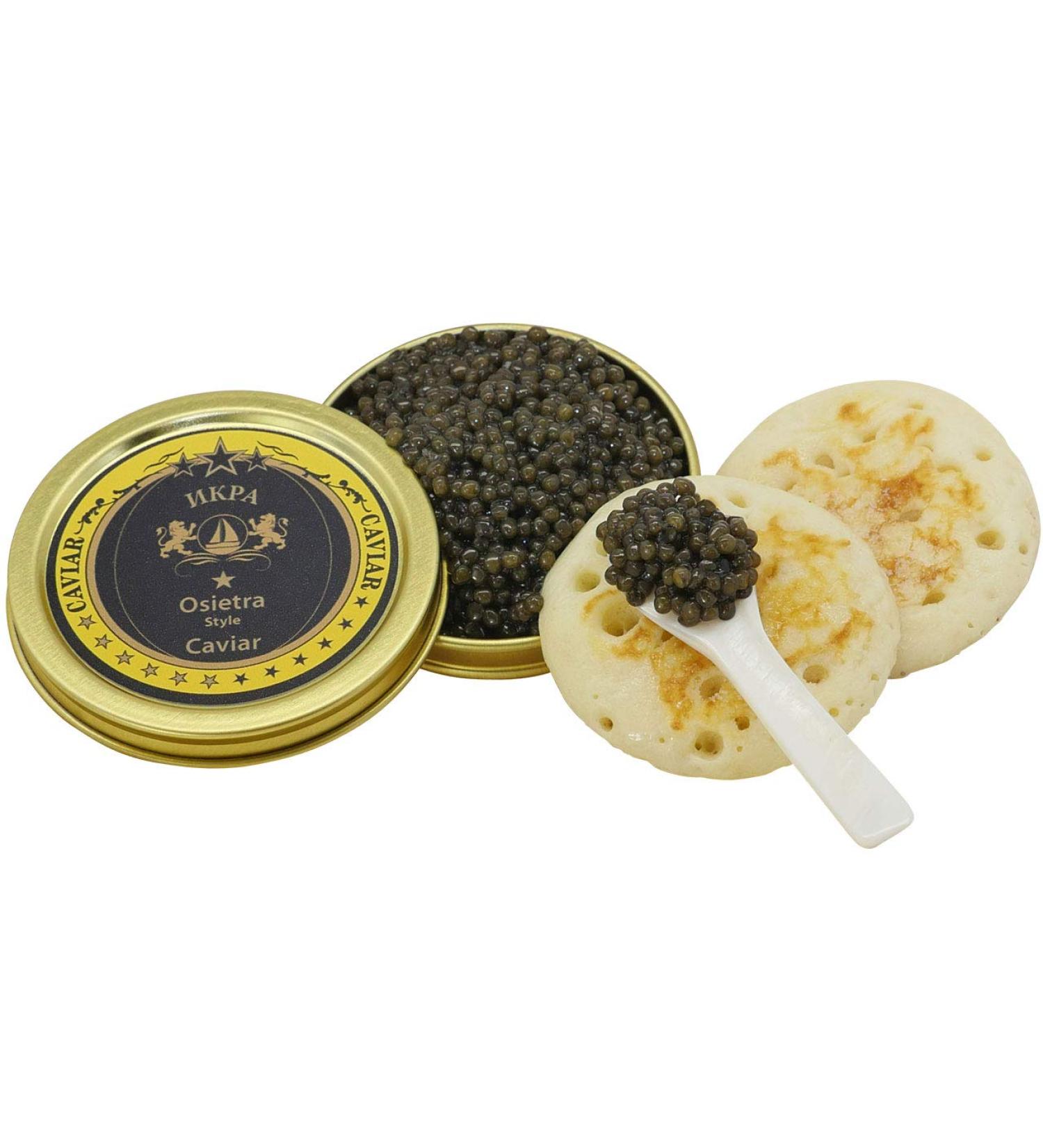 Sepehr Dad Osietra Caviar Select 50g | Premium EU Farmed Caviar | Free Mother of Pearl Spoon | International Shipping Available - Buy Online on GoSupps.com