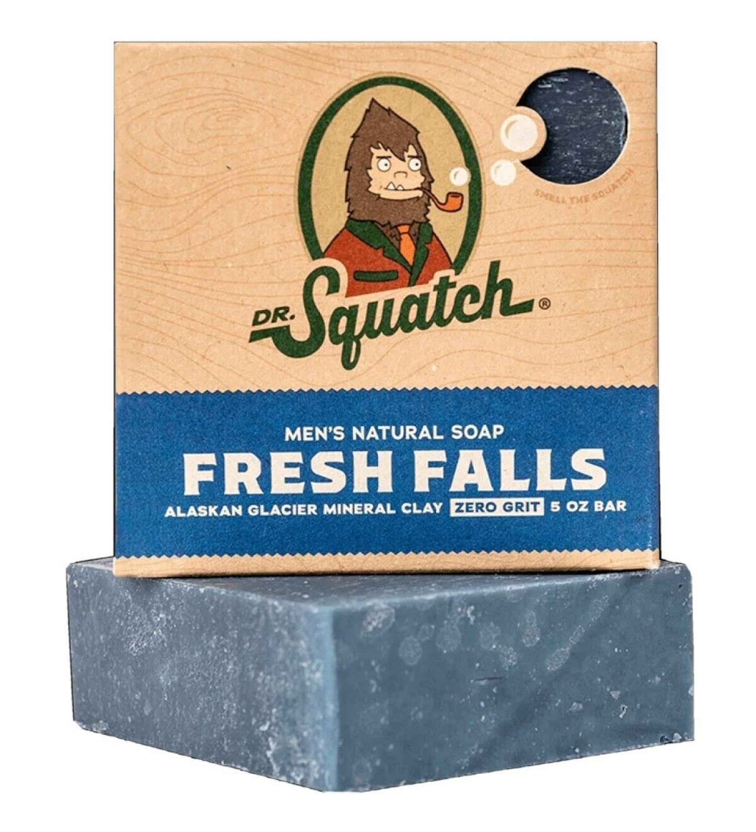 Dr. Squatch Fresh Falls Coconut Bar Soap for Men - 5 oz (Pack of 1) | All Natural, Zero Grit - Buy Online on GoSupps.com