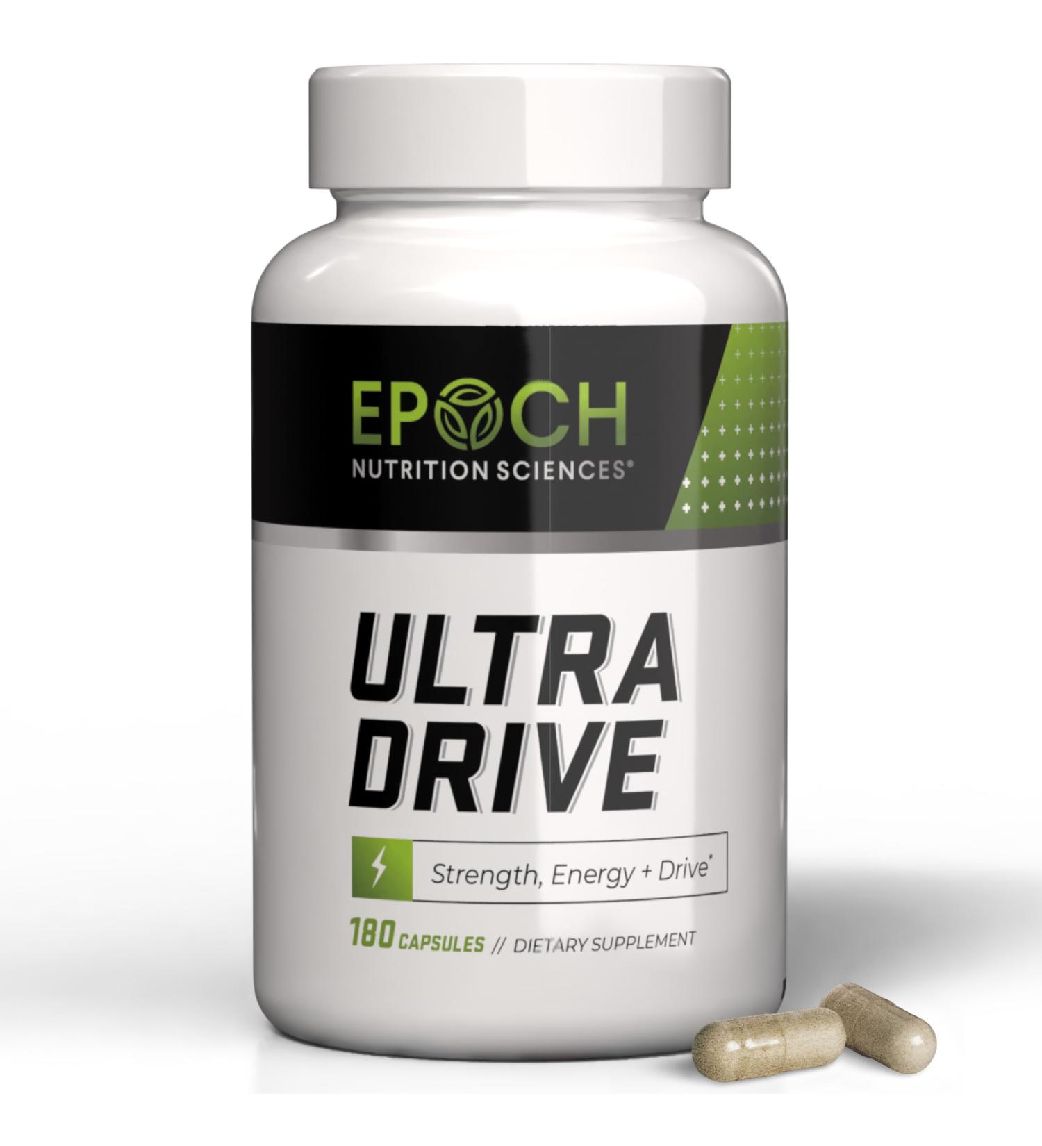 Epoch Nutrition | Ultra Drive Advanced Performance Formula | Supports Energy Endurance and Healthy Circulation | with Tongkat Ali Icariin & Nitric Oxide Support - Buy Online on GoSupps.com