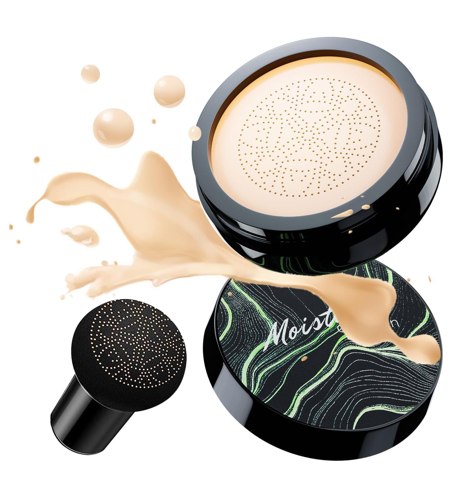Air Cushion Foundation - 2-in-1 CC & BB Cream for Mature Skin Moisturizing Concealer with Brightening & Long-Lasting Formula for All Skin Types (Ivory) - Buy Online on GoSupps.com