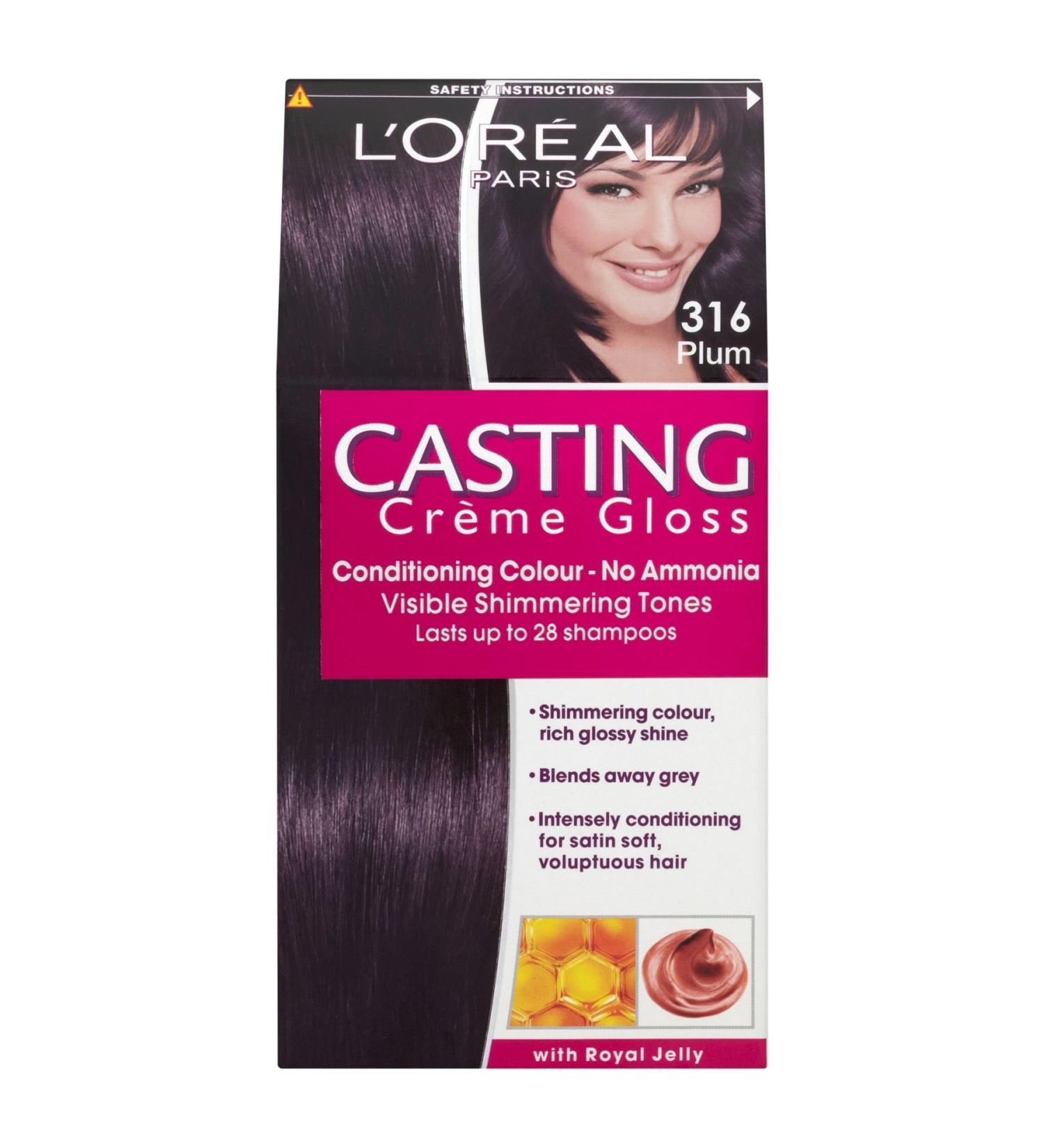 3 x L'Oreal Paris Casting Creme Gloss Conditioning Colour 316 Plum