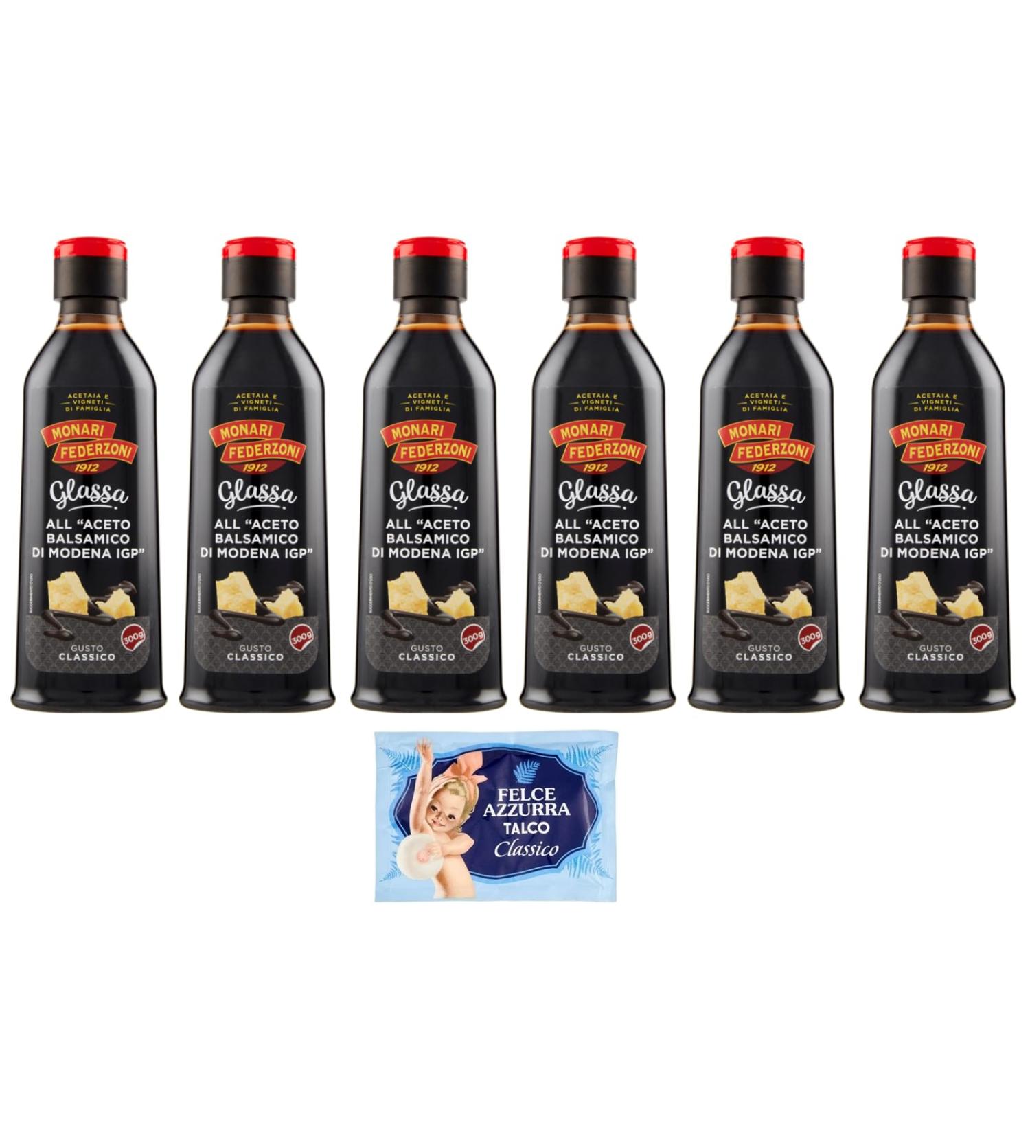 Monari Federzoni Glaze with Balsamic Vinegar of Modena Ice Cream with Balsamic Vinegar of Modena PGI 300 g + 1 x Free Felce Azzurra Talc Bag 100 g Bag - Buy Online on GoSupps.com