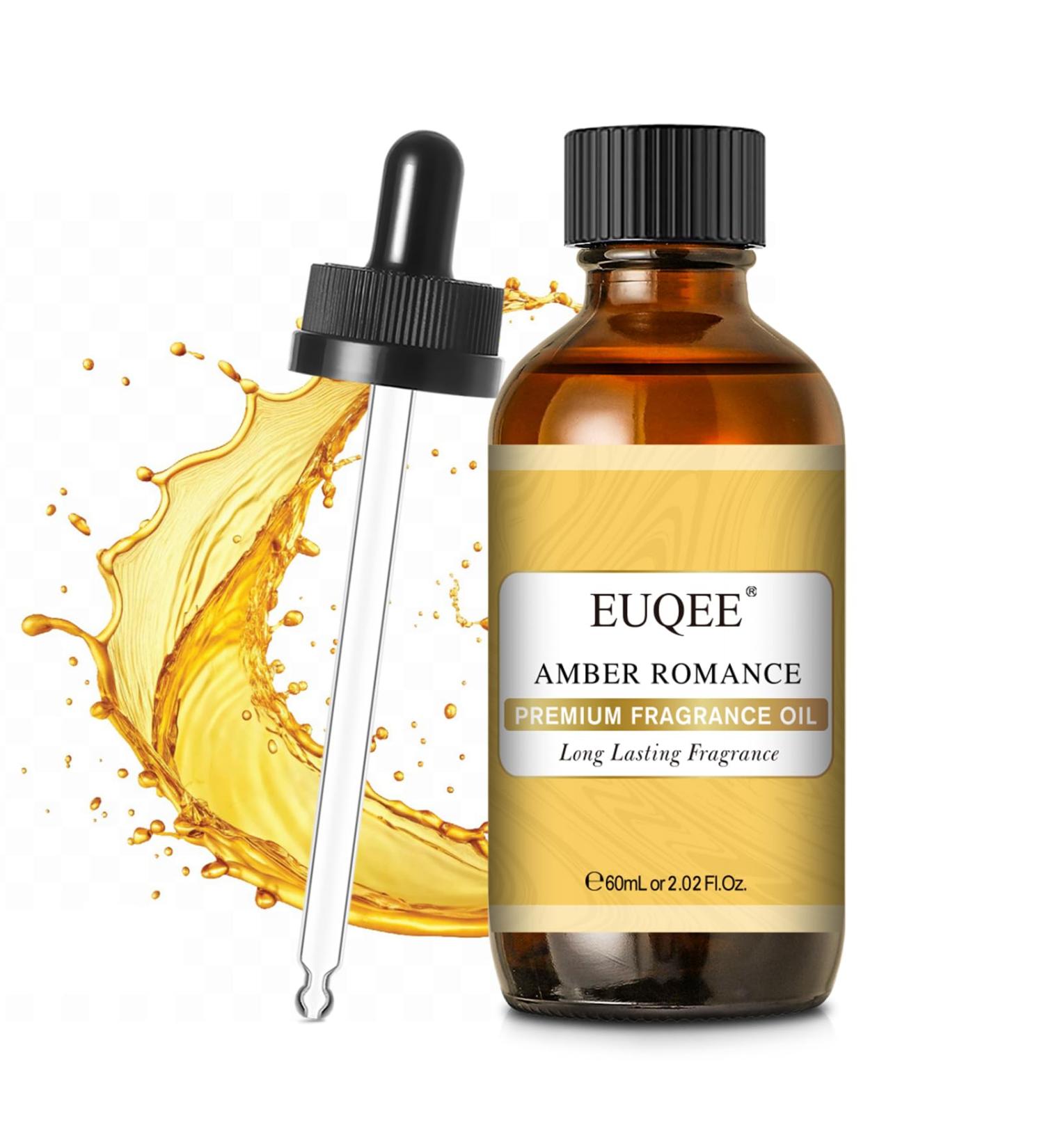 EUQEE Amber Romance Fragrance Oils 2.02 Fl oz/ 60ml Essential Oils for Diffuser Candle Making DIY Soap with Glass Dropper Amber Romance 2.02 Fl Oz (Pack of 1) - Buy Online on GoSupps.com