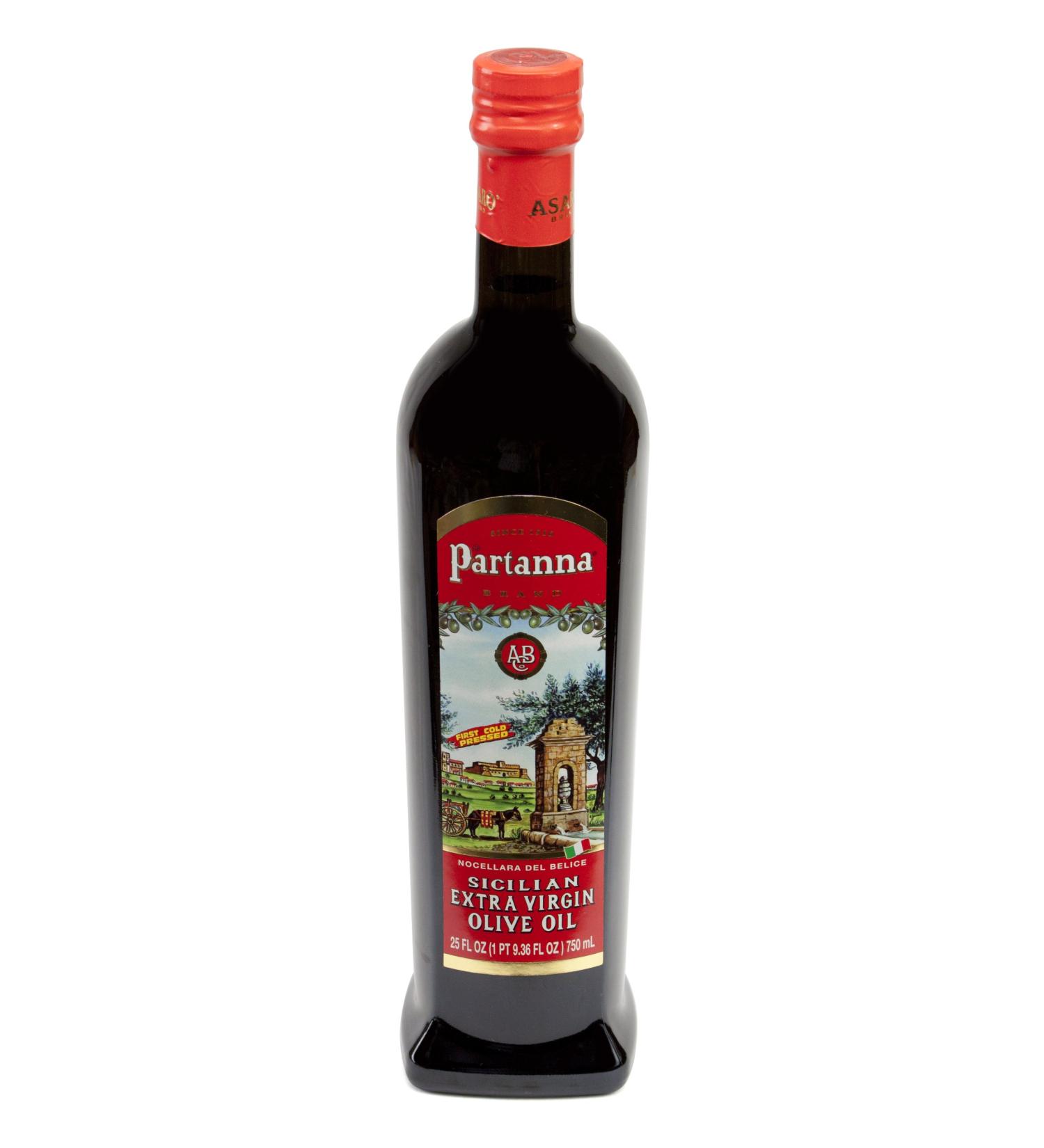 Partanna Sicilian Extra Virgin Olive Oil, 25-Ounce 25 Fl Oz (Pack of 1)