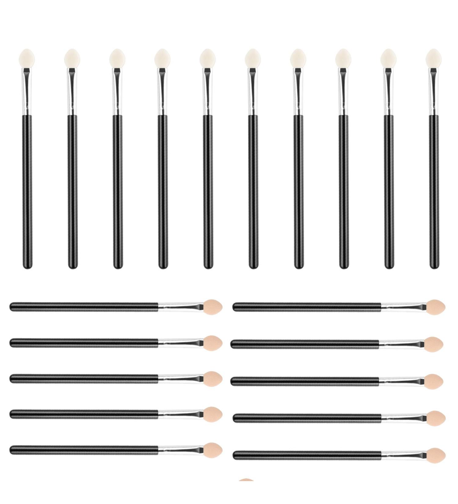 20-Piece Eyeshadow Brush Sponge Set | Soft Eye Makeup Applicators for Beginners & Women - Buy Online on GoSupps.com