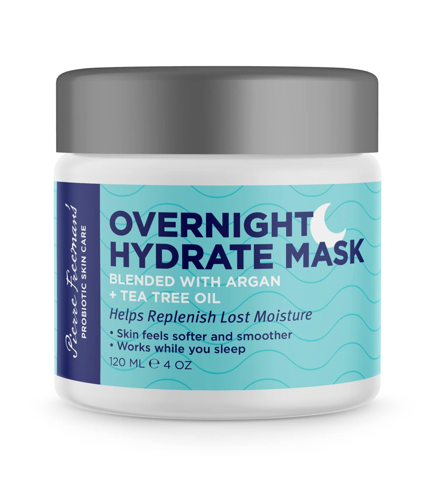 Pierre Freeman Overnight Hydrate Mask - Argan & Tea Tree Oil (4 oz) | Nourishing Moisture for All Skin Types International Shipping Available - Buy Online on GoSupps.com
