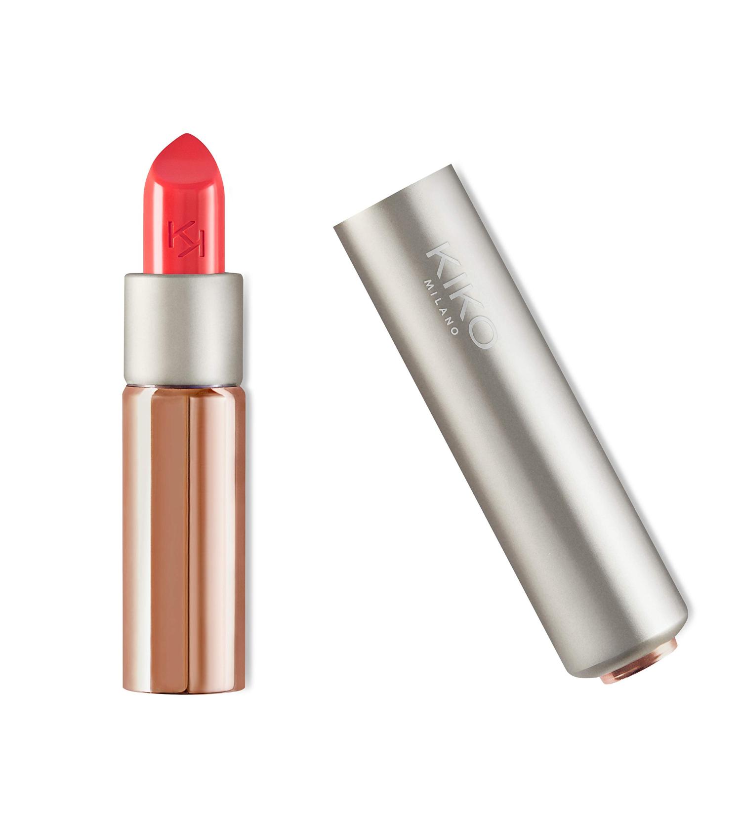 Kiko MILANO Glossy Dream Sheer Lipstick 210 - Coral Lipstick with Semi-Sheer Lip Shine | Cruelty Free Professional Makeup from Italy - Buy Online on GoSupps.com