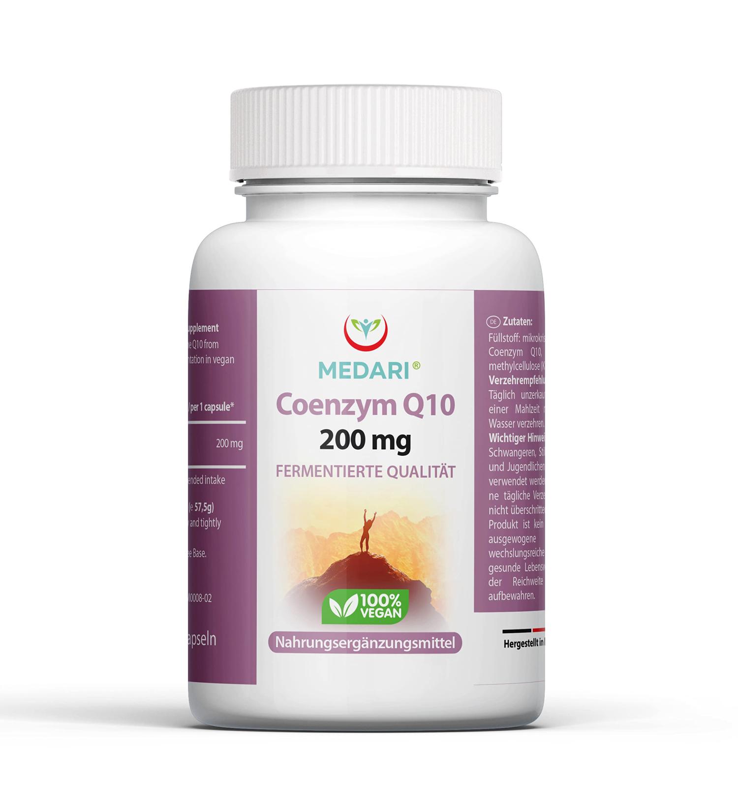 Buy COQ10 High Dose 200mg - 120 Vegan Capsules | Natural Coenzyme Q10 for Heart Health & Energy | Herbal Fermentation Formula - Buy Online on GoSupps.com