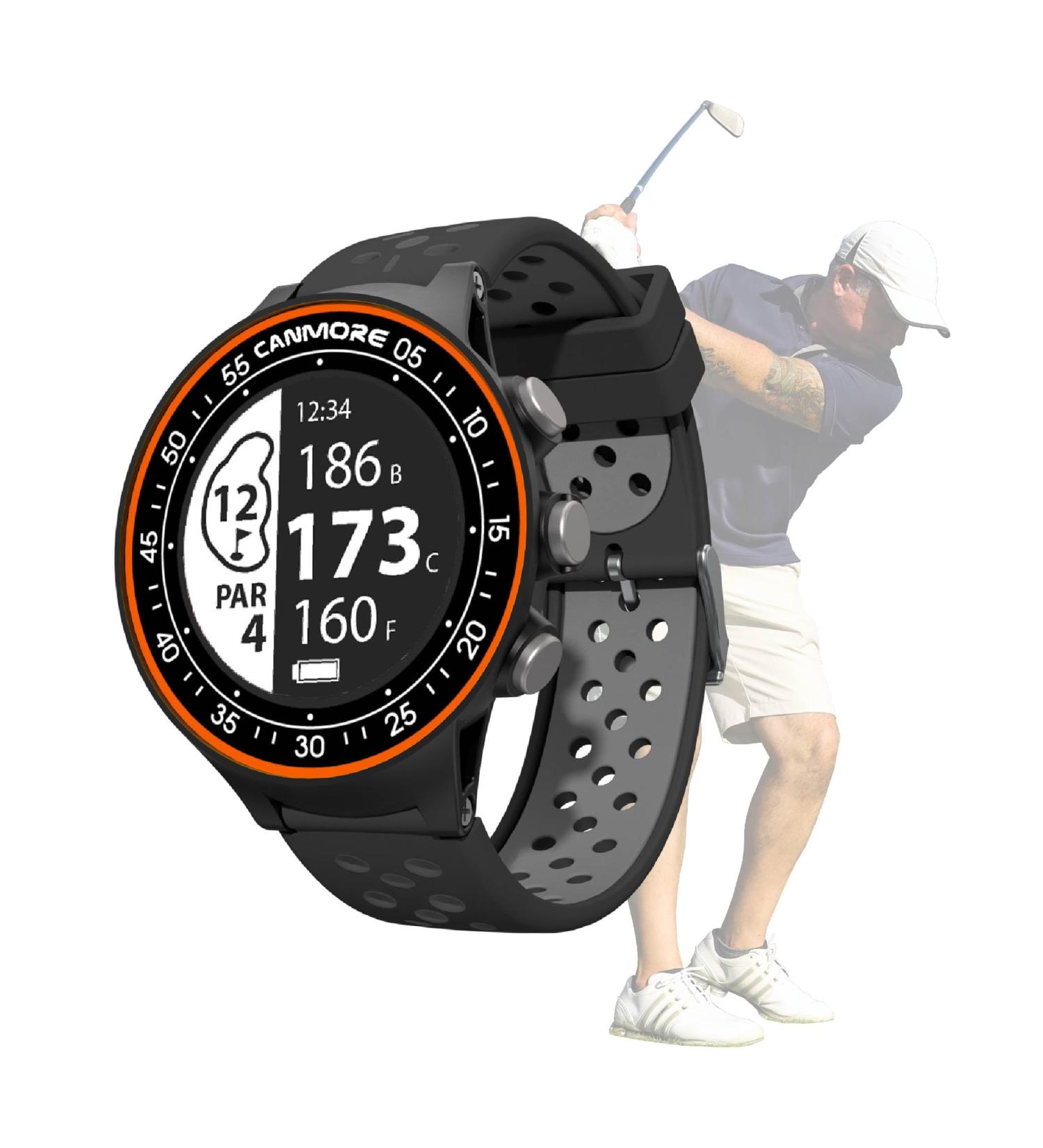 Canmore TW411 Golf GPS Watch & Fitness Tracker | 40 000+ Pre-Installed Places | Improved IC Golf Accessories | Unique Gifts in Orange - Buy Online on GoSupps.com