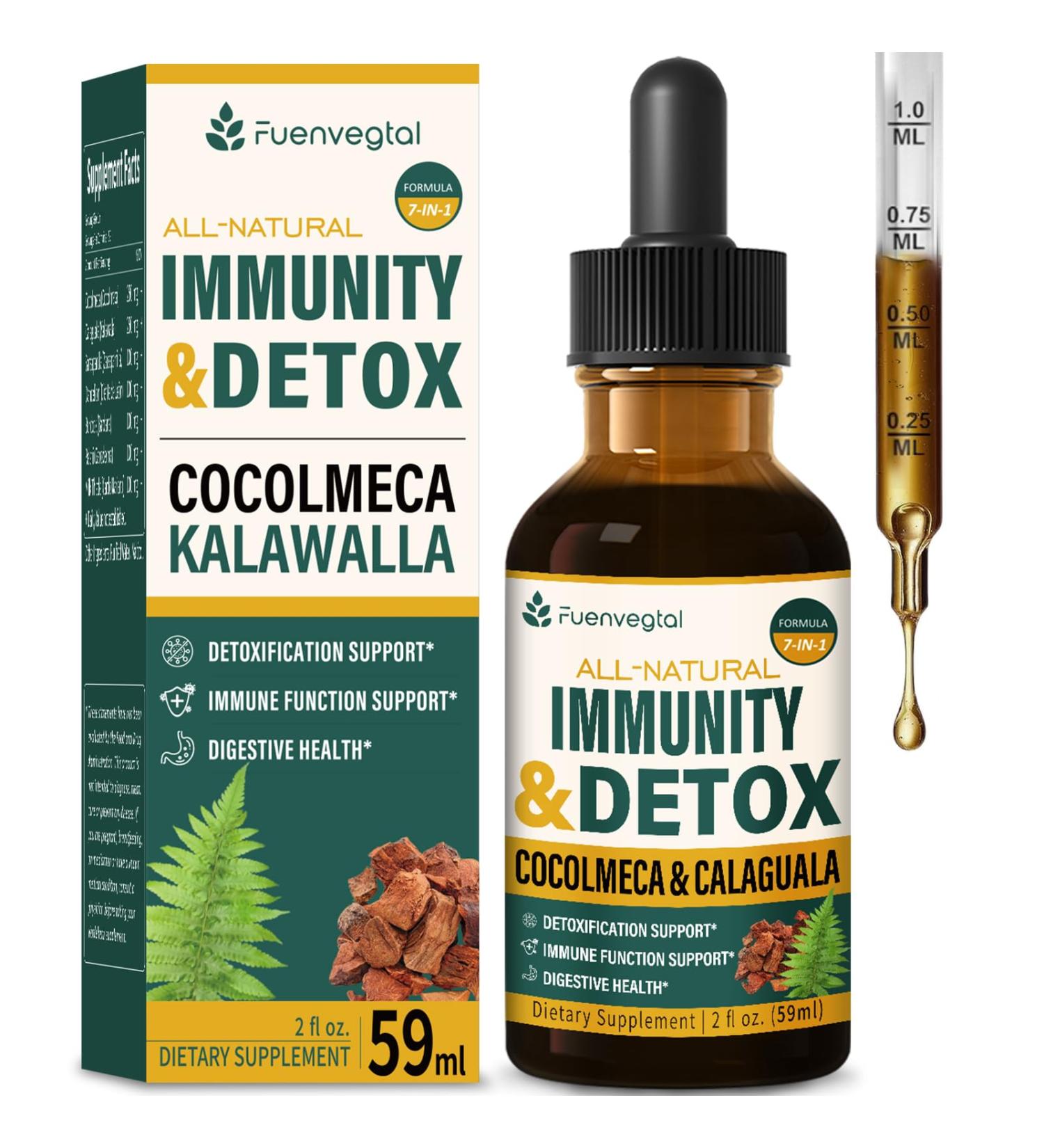 Cocolmeca Bark Immunity & Detox Drop Herbal Extract with Polypodium Leucotomos Sarsaparilla Milk Thistle Supplement Support Detoxification Immune System Digestive Health. 2oz Cocolmeca 2 Fl Oz (Pack of 1) - Buy Online on GoSupps.com