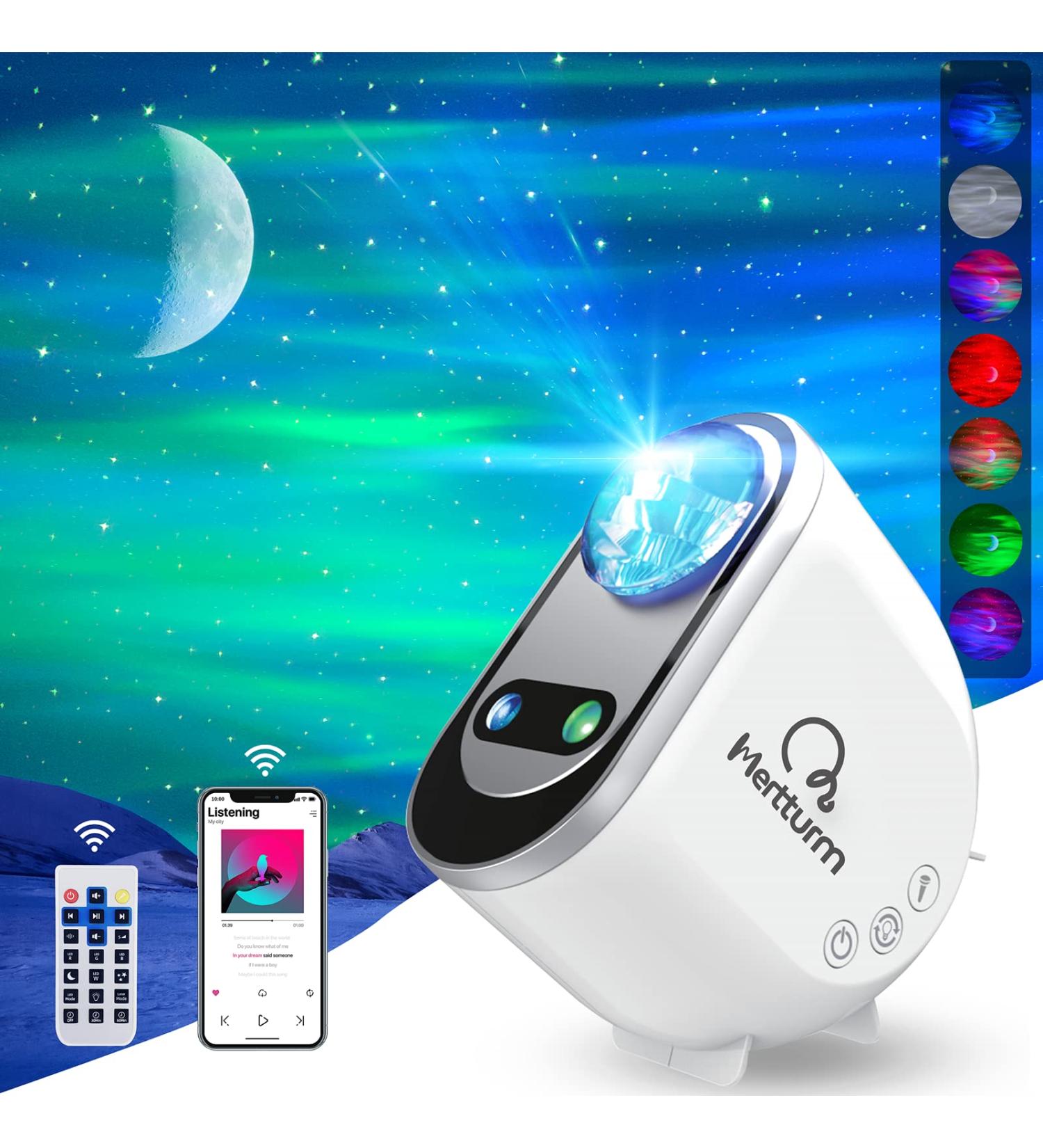 MERTTURM Galaxy Aurora Projector - 3-in-1 LED Northern Lights Star Projector with White Noise & Bluetooth Speaker - Perfect Gift for Adults and Kids - Bedroom Room Decor - Buy Online on GoSupps.com