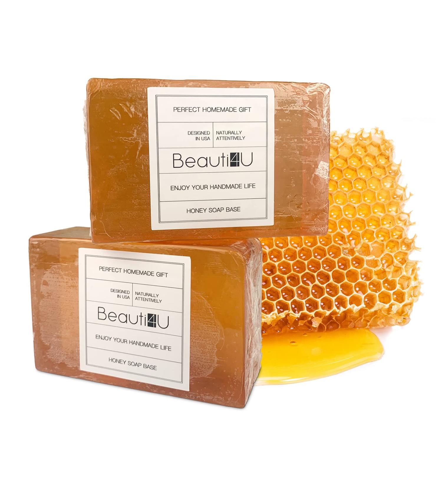 BEAUTI4U 2LB Organic Honey Soap Base for Melt and Pour Soap Making Supplies - Buy Online on GoSupps.com