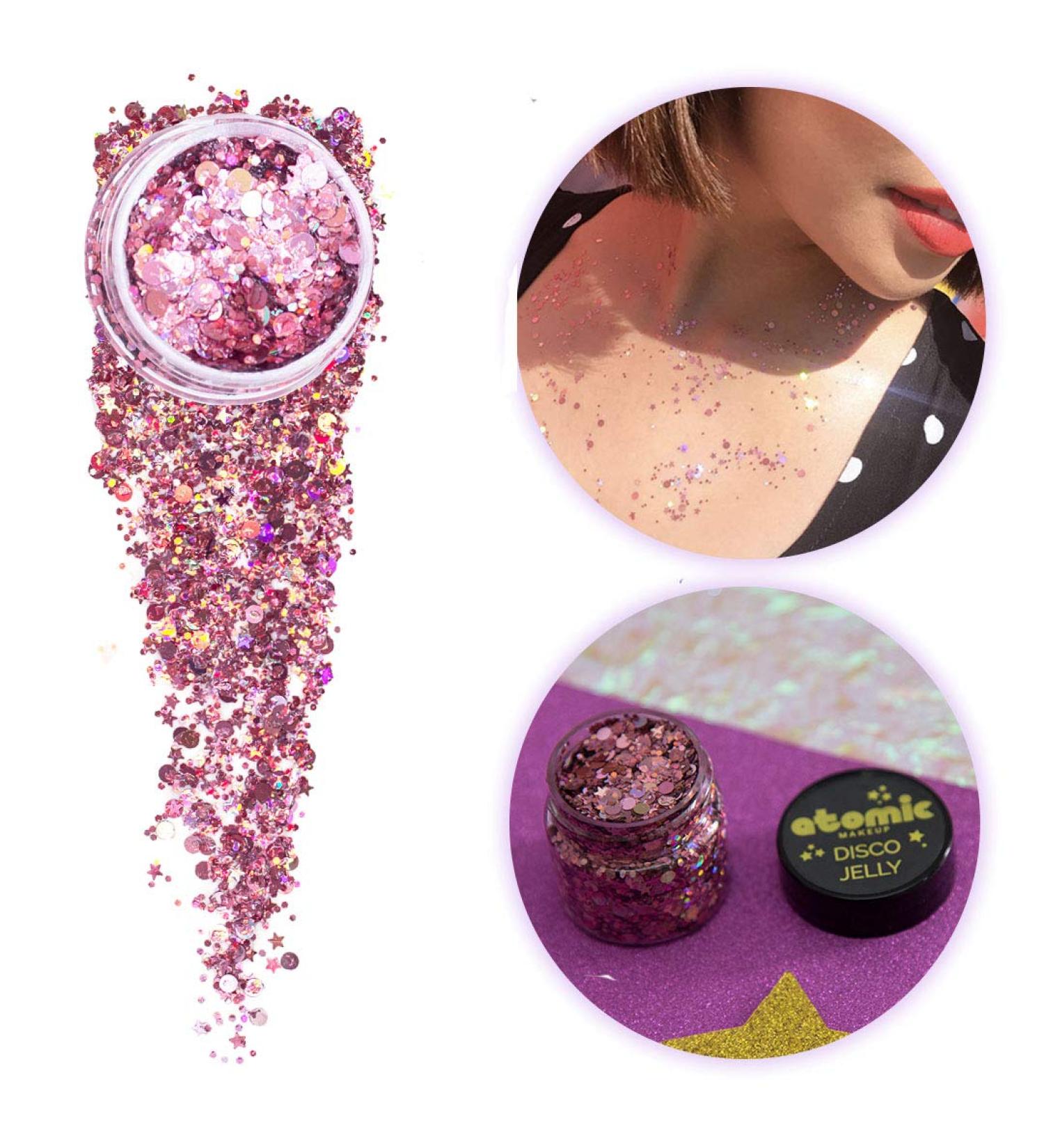 Vegan Body Glitter - Bungalow 8 Pink | Cruelty-Free Glitter for Face Hair Festivals & Raves - Buy Online on GoSupps.com