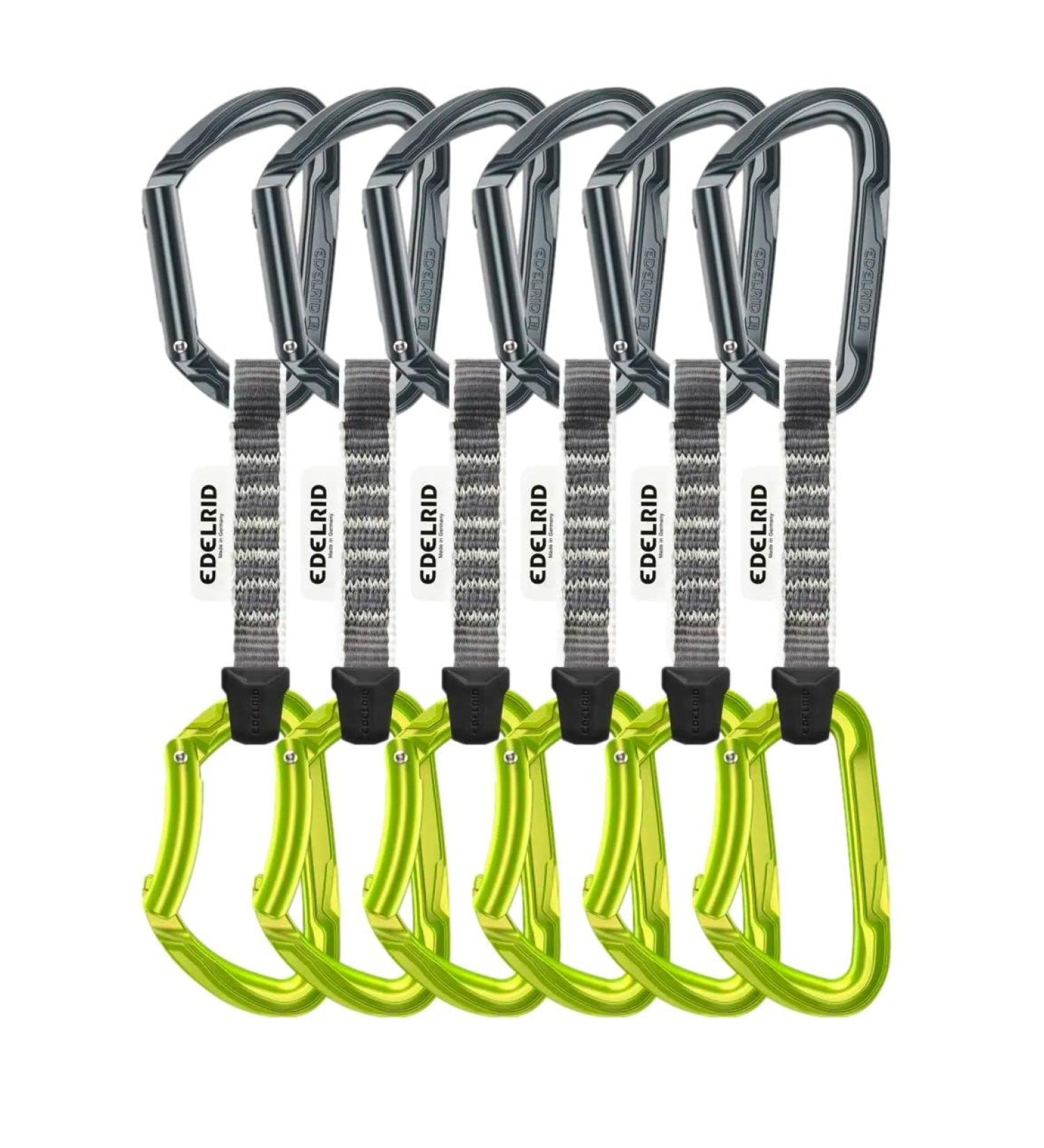 Edelrid Expressset Pure six-pack - Sixpack Expressen slate-oasis (627) 10 cm