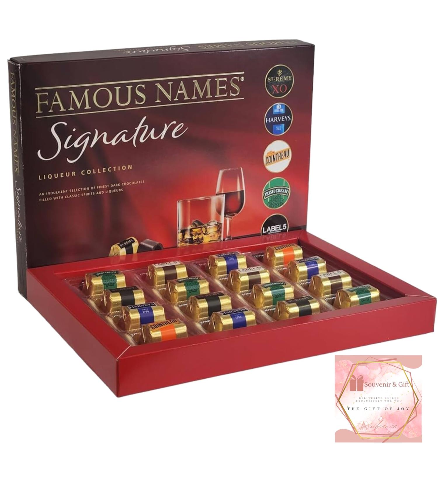 Ambience Products Famous Names Signature Collection 185G - Perfectly Indulgent Chocolate Gift Box for Christmas - 16 Chocolates | Suitable for Vegetarians Ideal for Men and Women - Buy Online on GoSupps.com