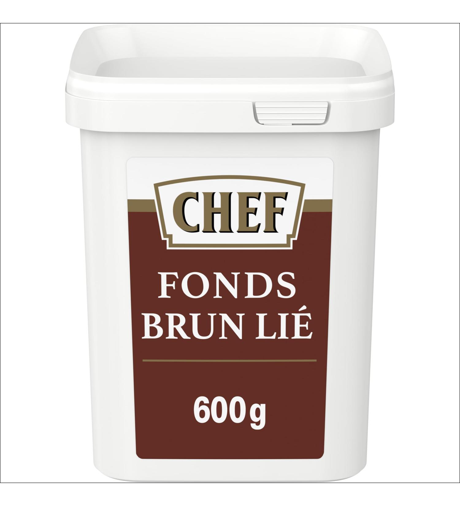 CHEF Dehydrated Brown Bonded Fund - Dehydrated Funds - Sauces Meat Funds - 600g Pot for 15L to 40L of Funds - Buy Online on GoSupps.com