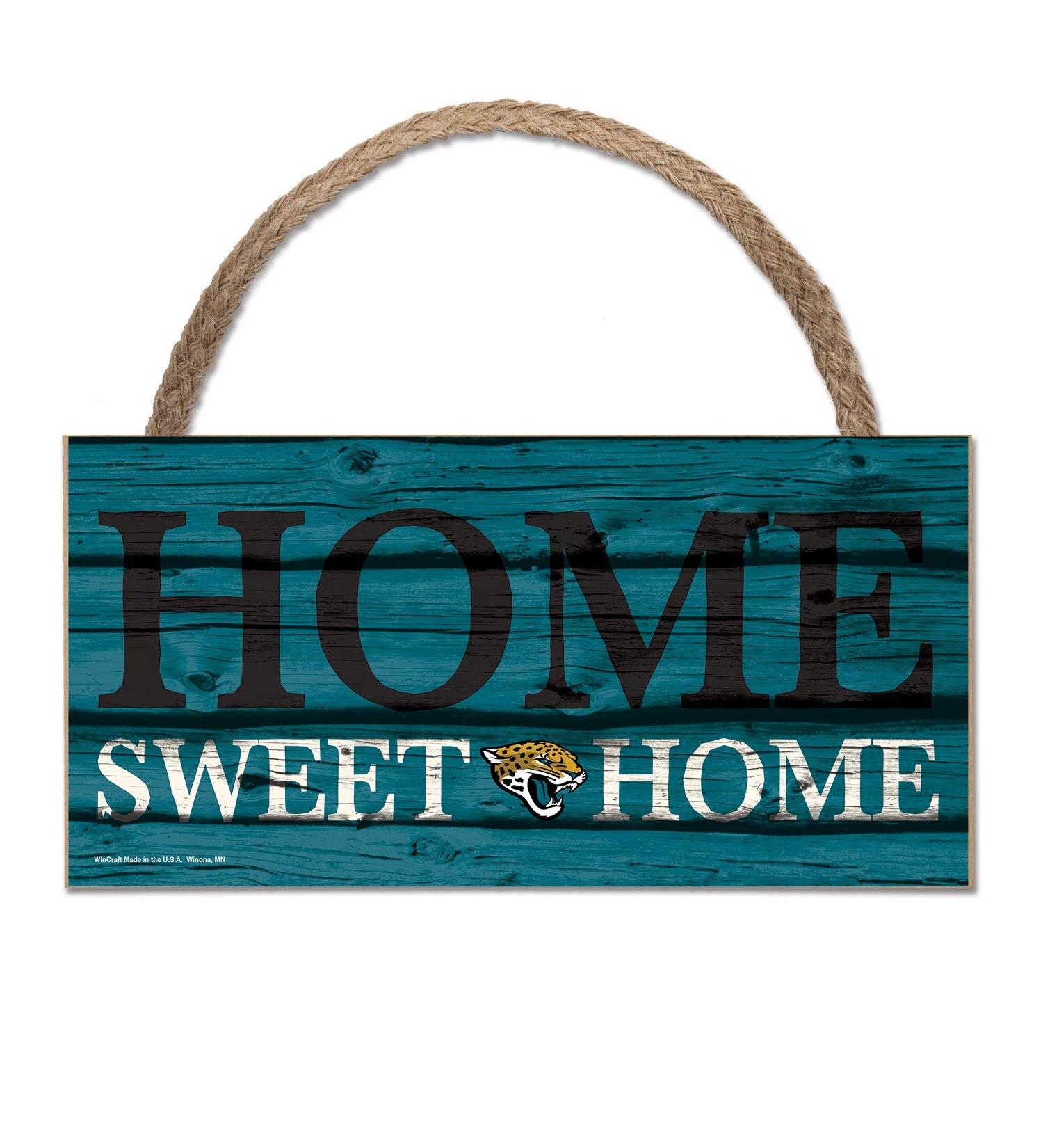 Wincraft NFL wooden sign Jacksonville Jaguars wooden sign Wood Slogan Home Sweet Home