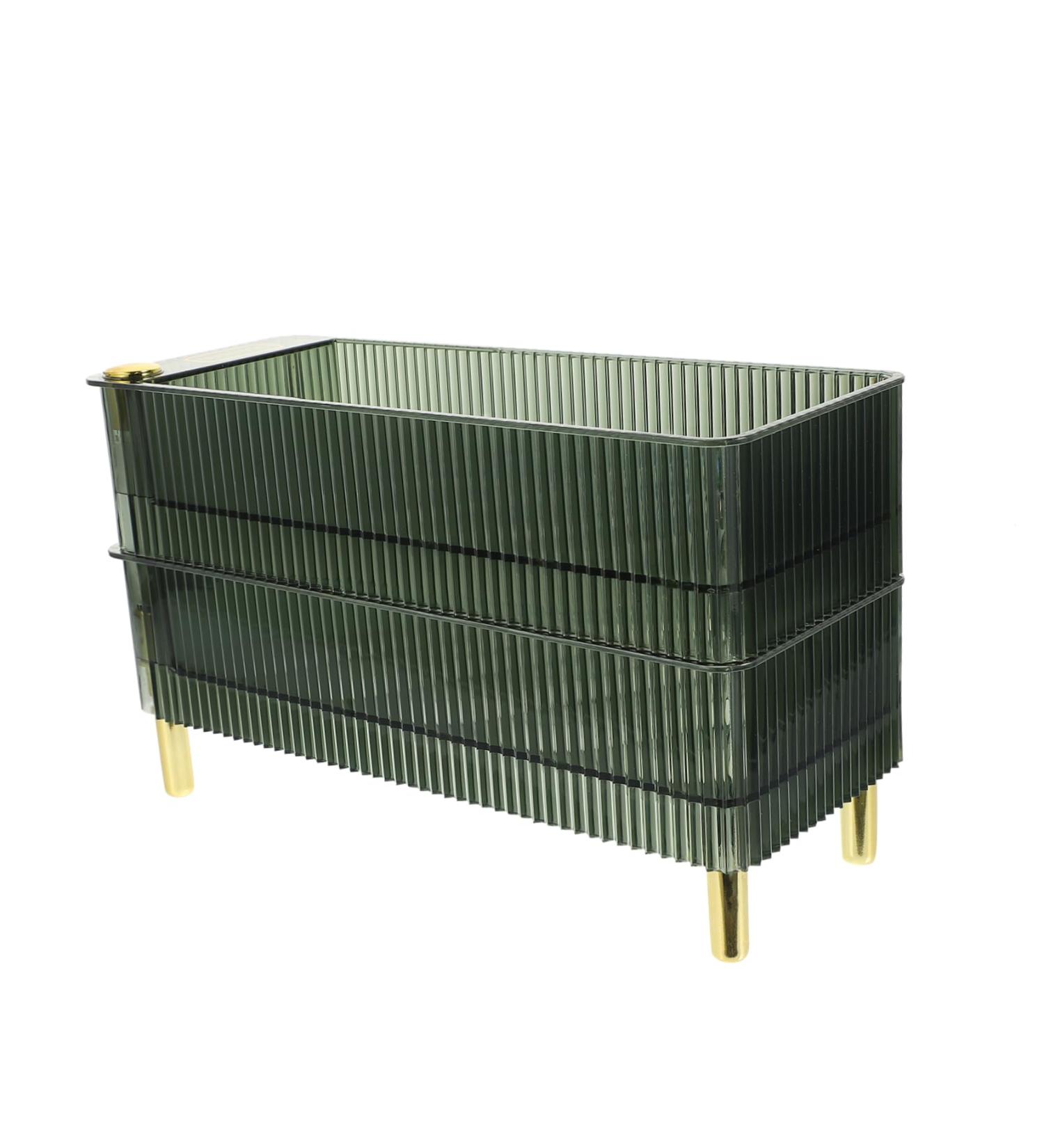 DOITOOL Box Fridge Egg Organizer Plastic Stand Drawers Plastic Egg Rack The Pet Tray Refrigerator re-usable Green 26.5X16X10CM - Buy Online on GoSupps.com