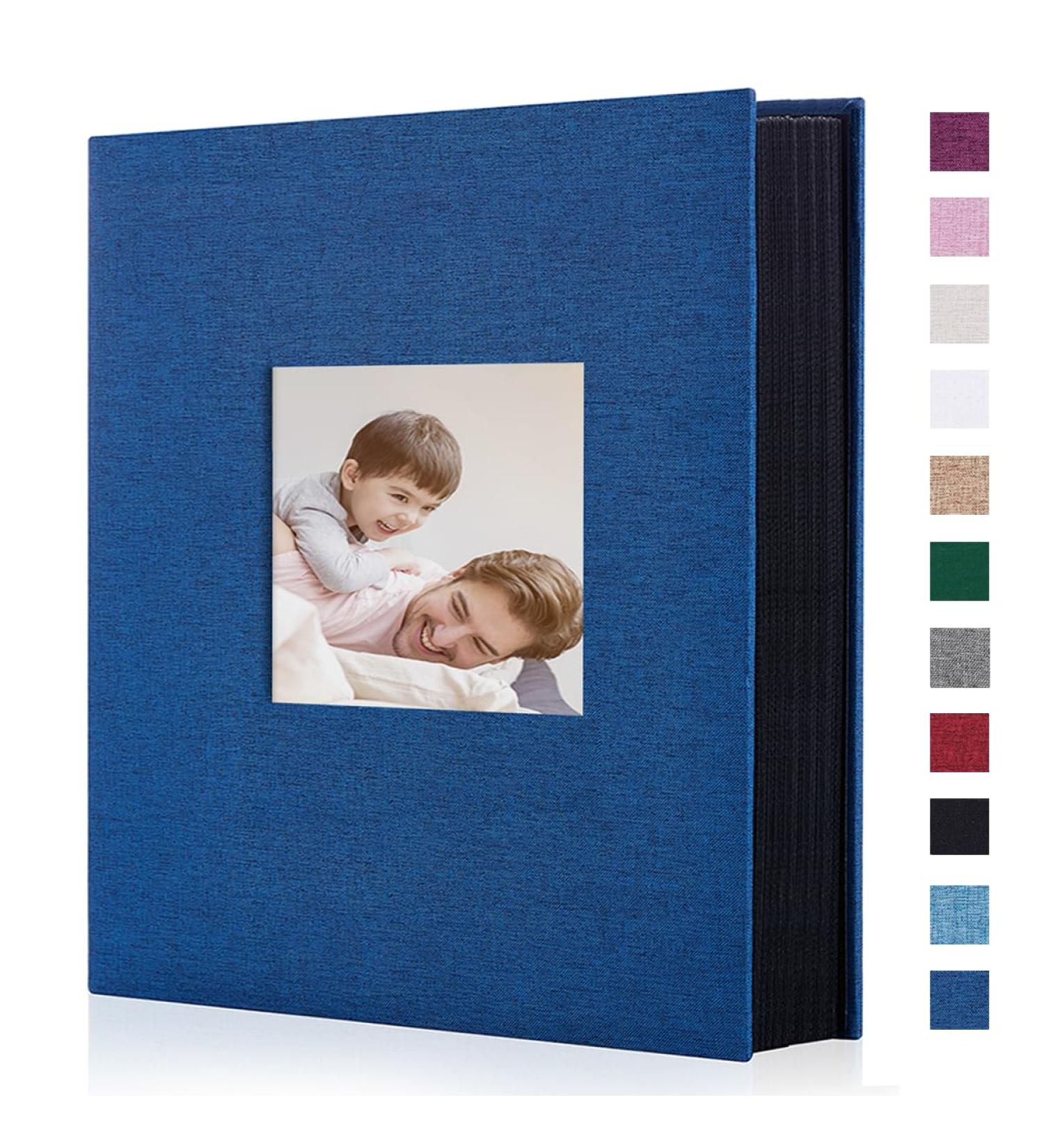 Miaikoe 6x4 Photo Album: 400 Vertical 10x15cm Pockets for Family Wedding, Anniversary, Large Capacity Linen Album Book (Blue) - Buy Online on GoSupps.com