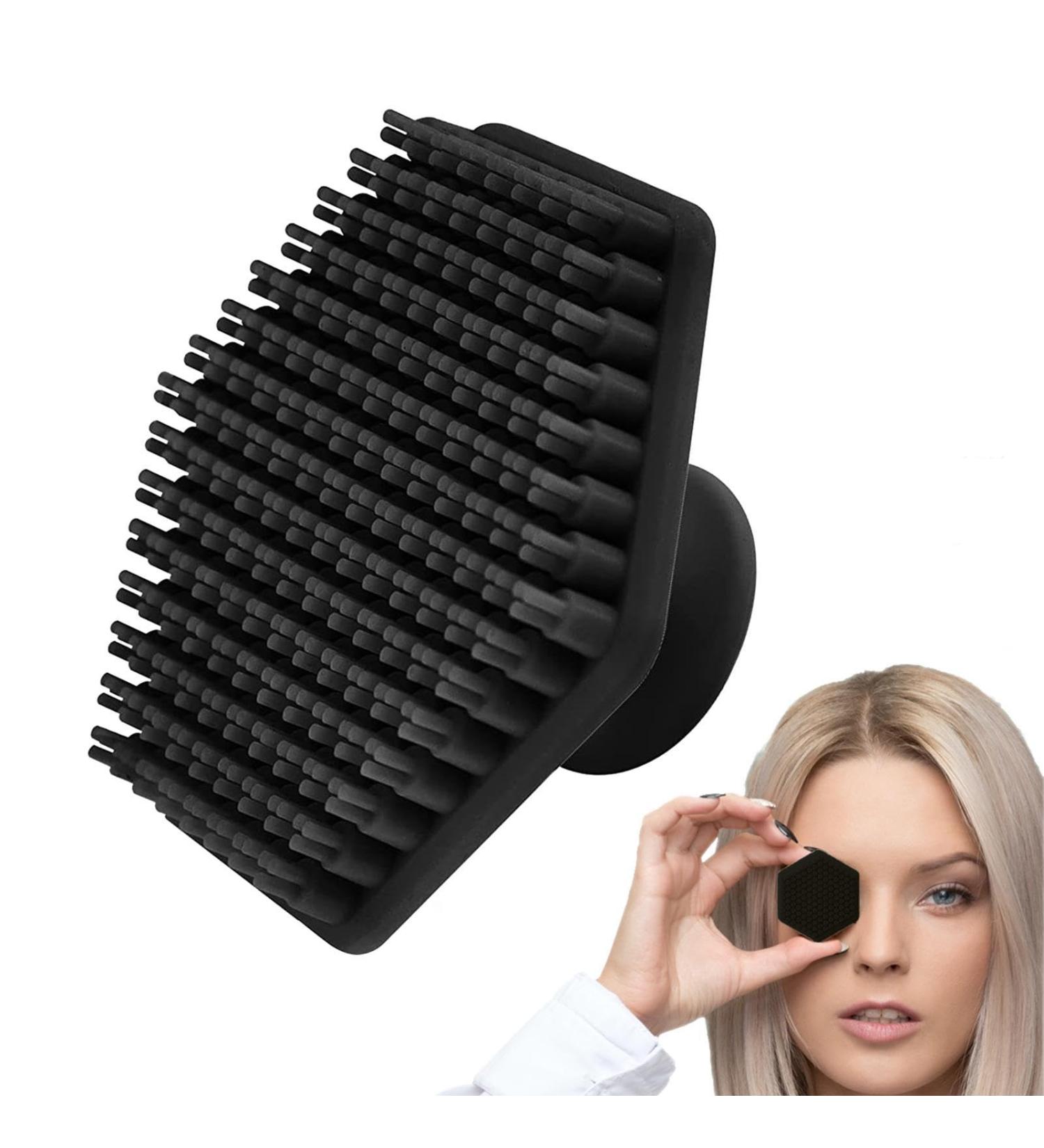 Silicone Face Cleansing Brush | Face Scrubber Exfoliator with Handle | Rubber Face Scrubber | Face Wash Brush | Facial Cleansing Brush | Handheld Face Exfoliator Brush for Women Black - Buy Online on GoSupps.com