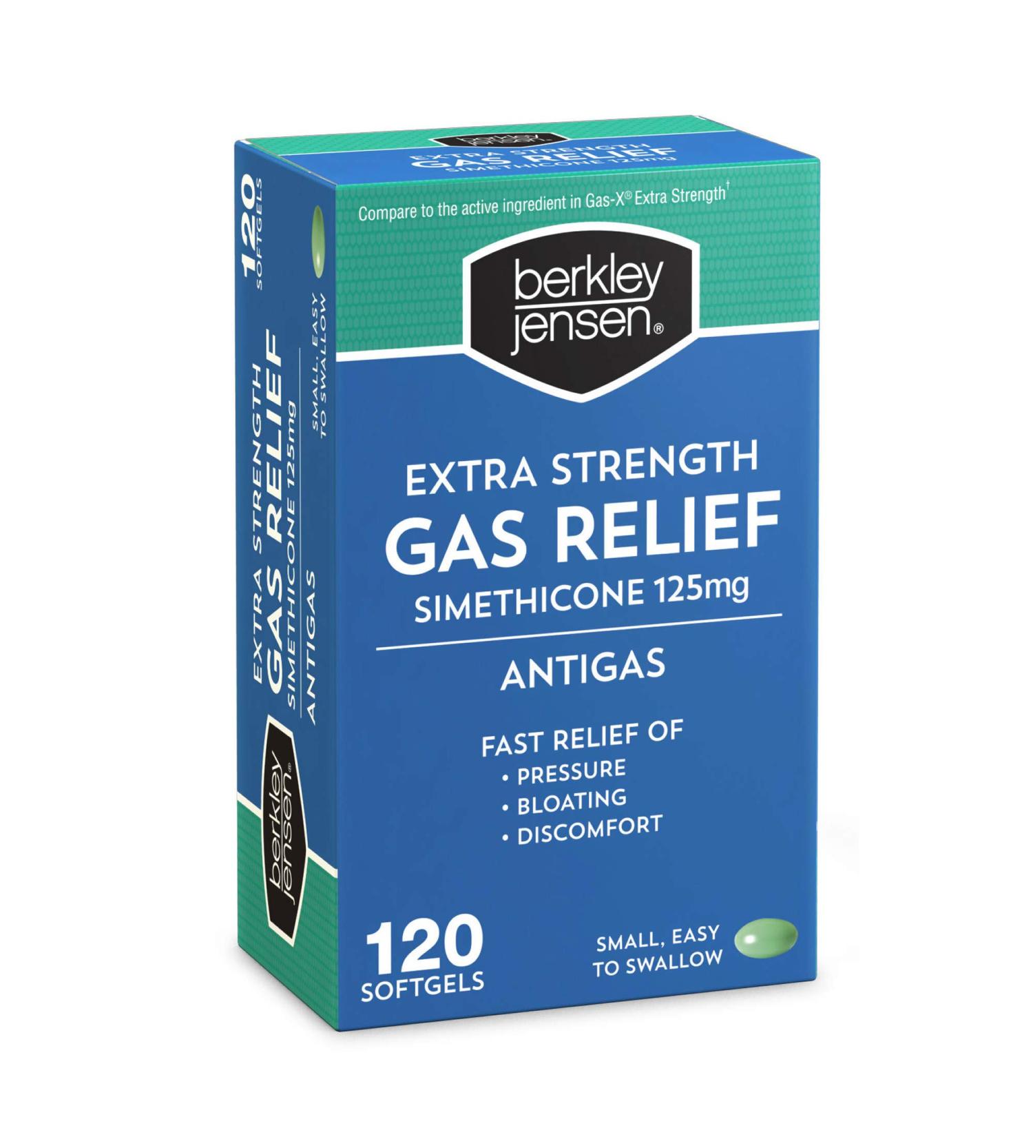Berkley Jensen Extra Strength Gas Relief Softgels, 120 ct.