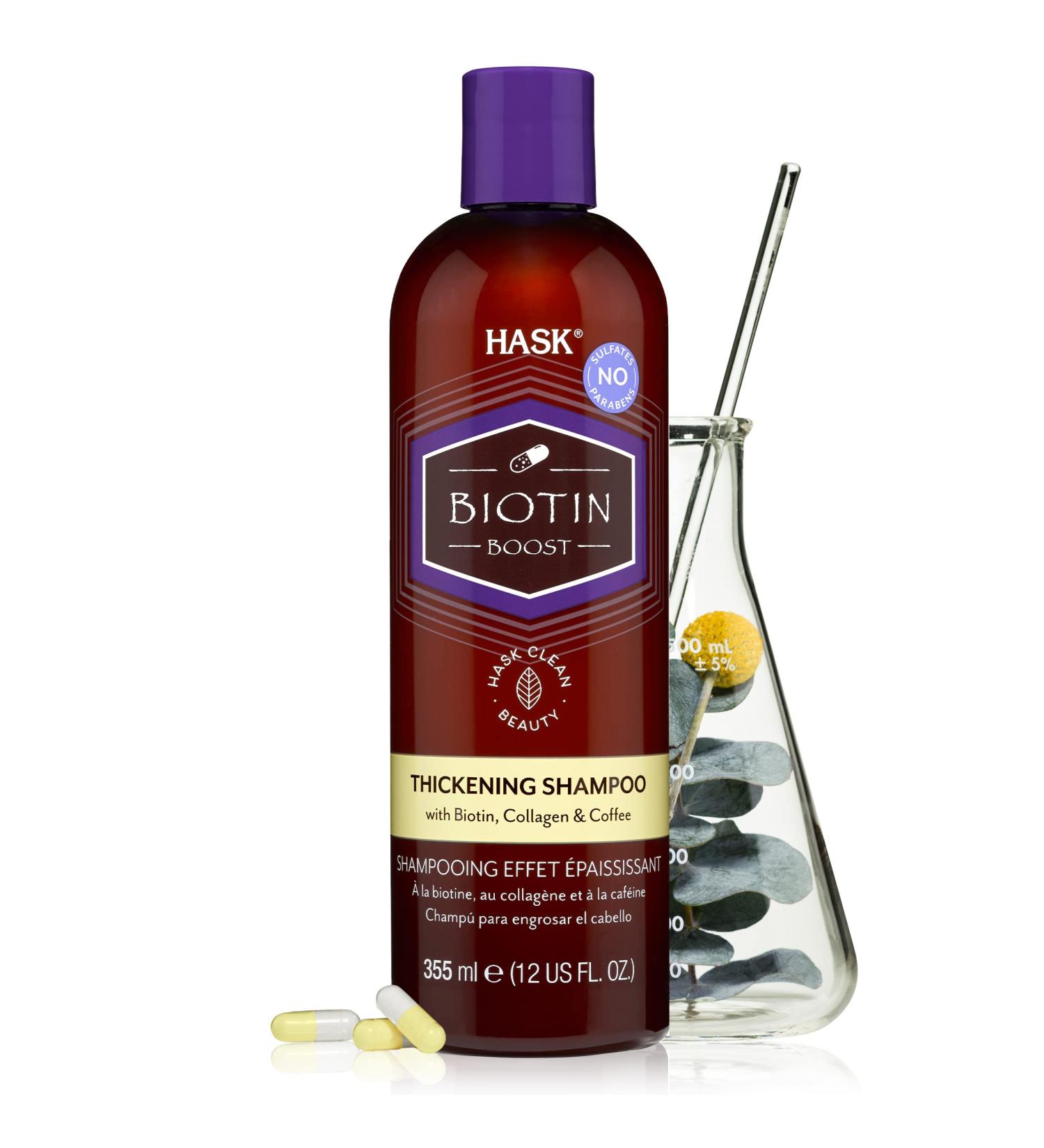 Hask Beauty Biotin Boost Thickening Shampoo 12 fl oz - Volume & Strength - Best for Fine Hair - Buy Online on GoSupps.com