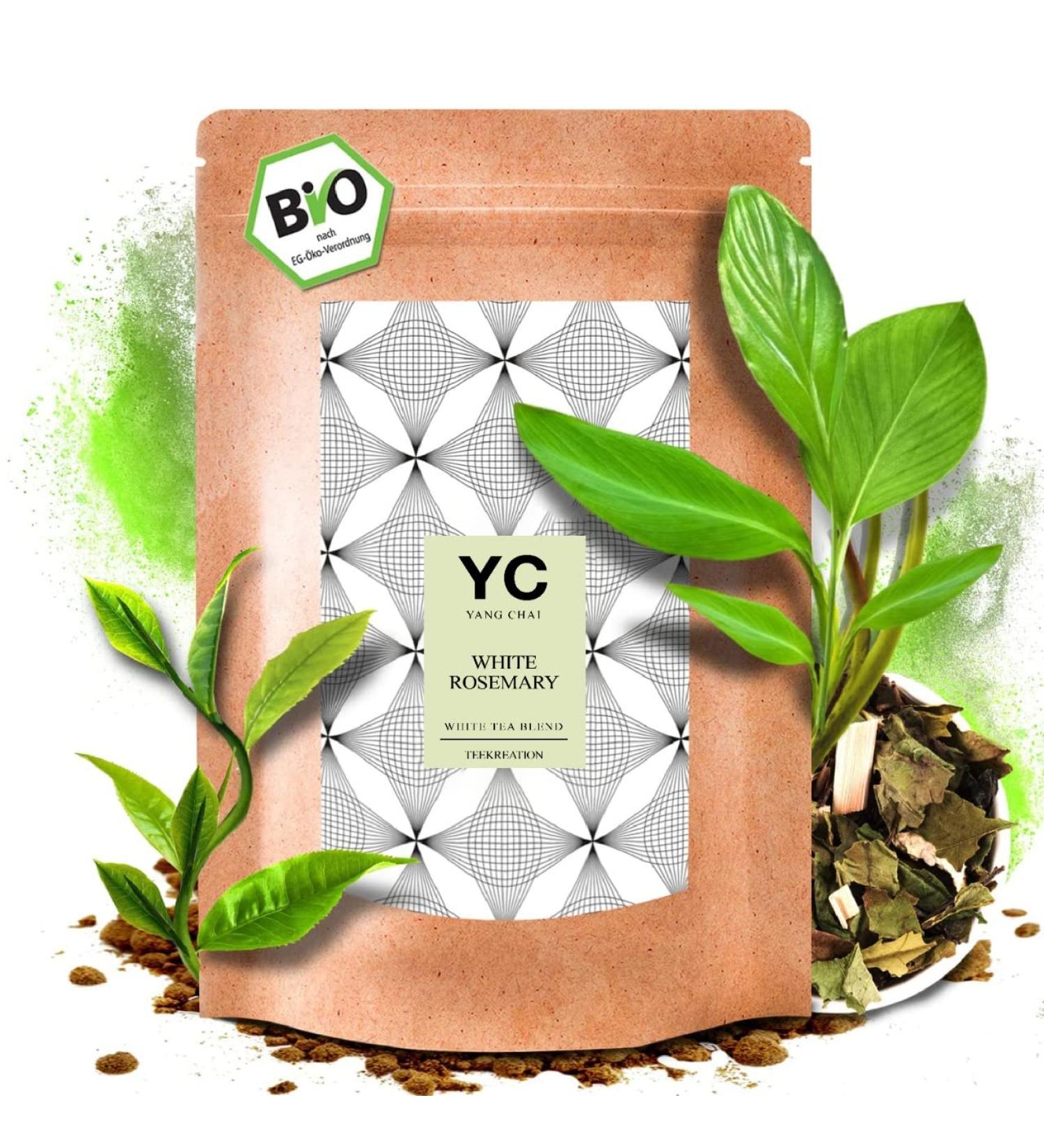 Yc Yang Chai Bio White Tea 200g - Organic Pai Mu Weisser Tea - Premium White Leaves - International Shipping - Buy Online on GoSupps.com
