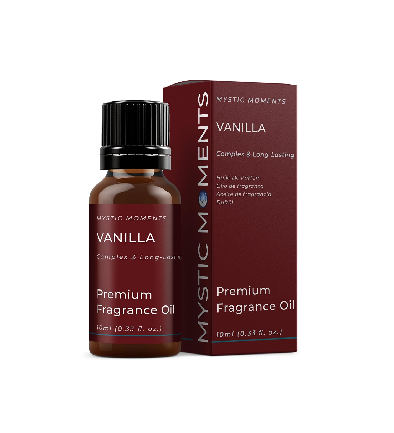 Mystic Moments Vanilla Fragrance Oil 10ml - Ideal for Soaps, Candles, Bath Bombs | Skin & Hair Care - Aromatic Oil for Oil Burners and Diffusers - Buy Online on GoSupps.com