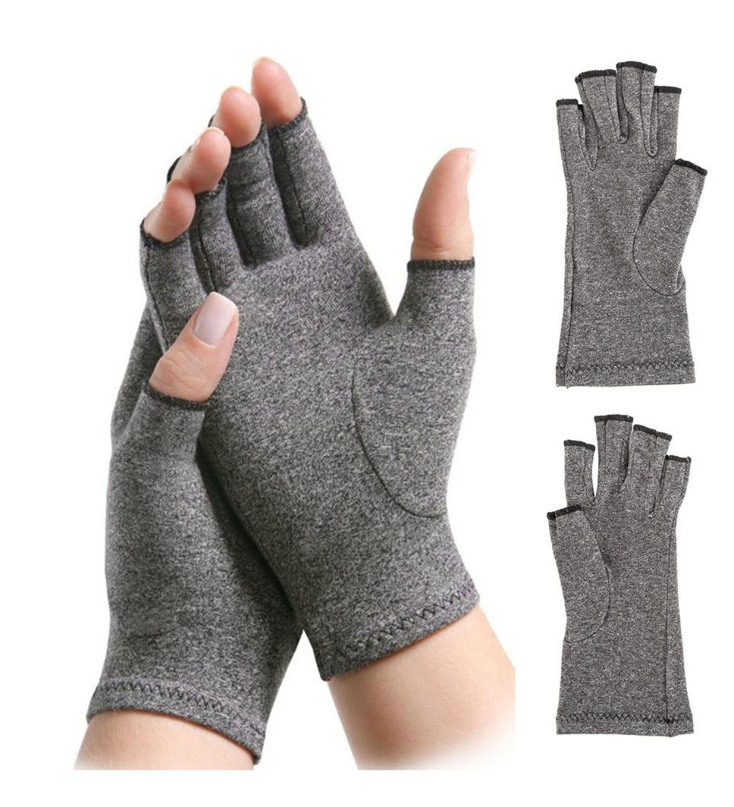 Arthritis Compression Gloves for Pain Relief | Warmth & Support for Hands & Fingers | Open Finger Design for Men & Women | Reduce Rheumatoid & Osteoarthritis Symptoms - Buy Online on GoSupps.com